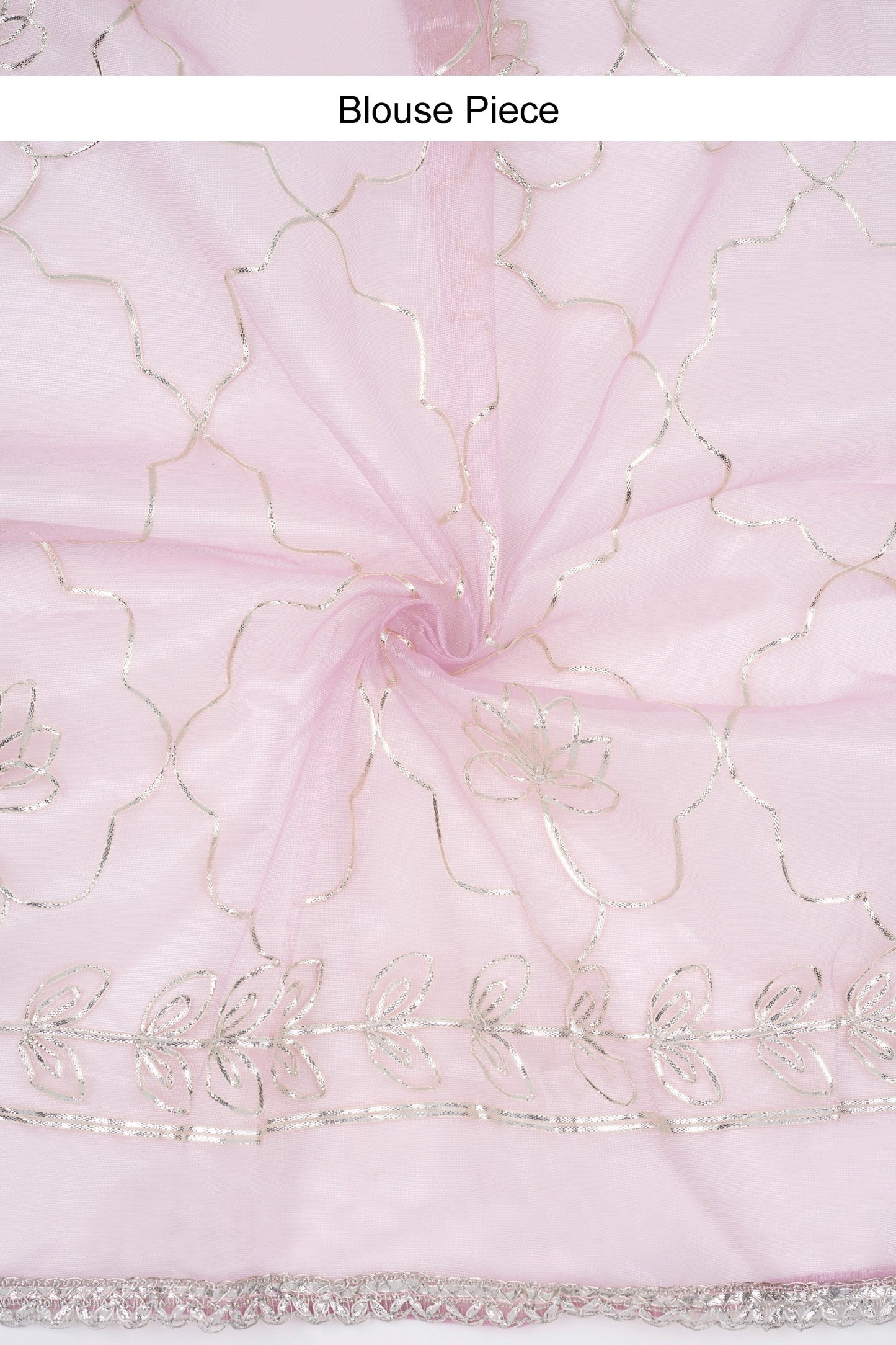 Teejh Silsila Lilac Net Gota Saree