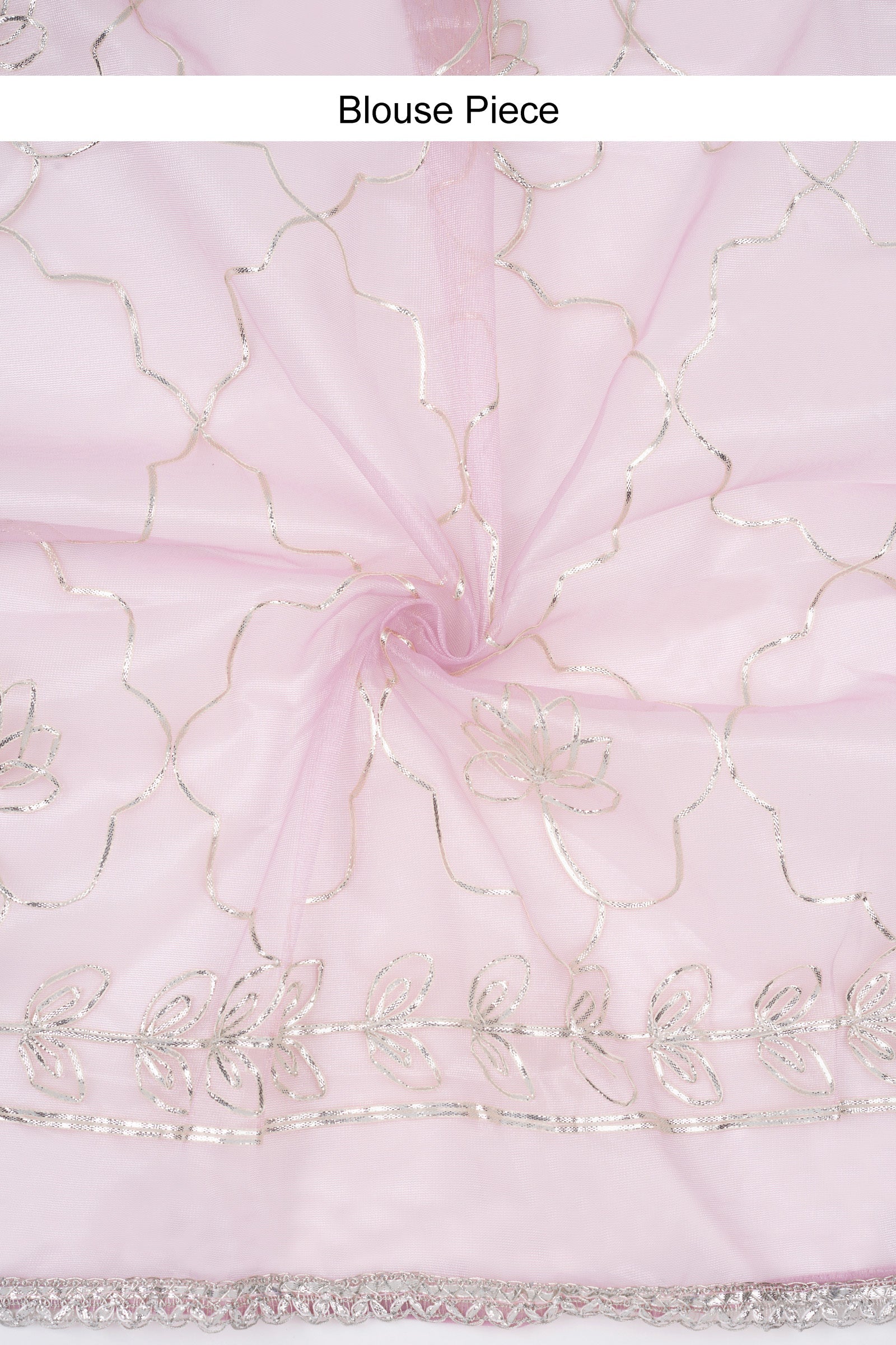 Teejh Silsila Lilac Net Gota Saree