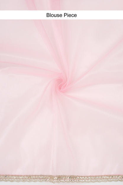 Teejh Rabina Light Pink Net Gota Saree