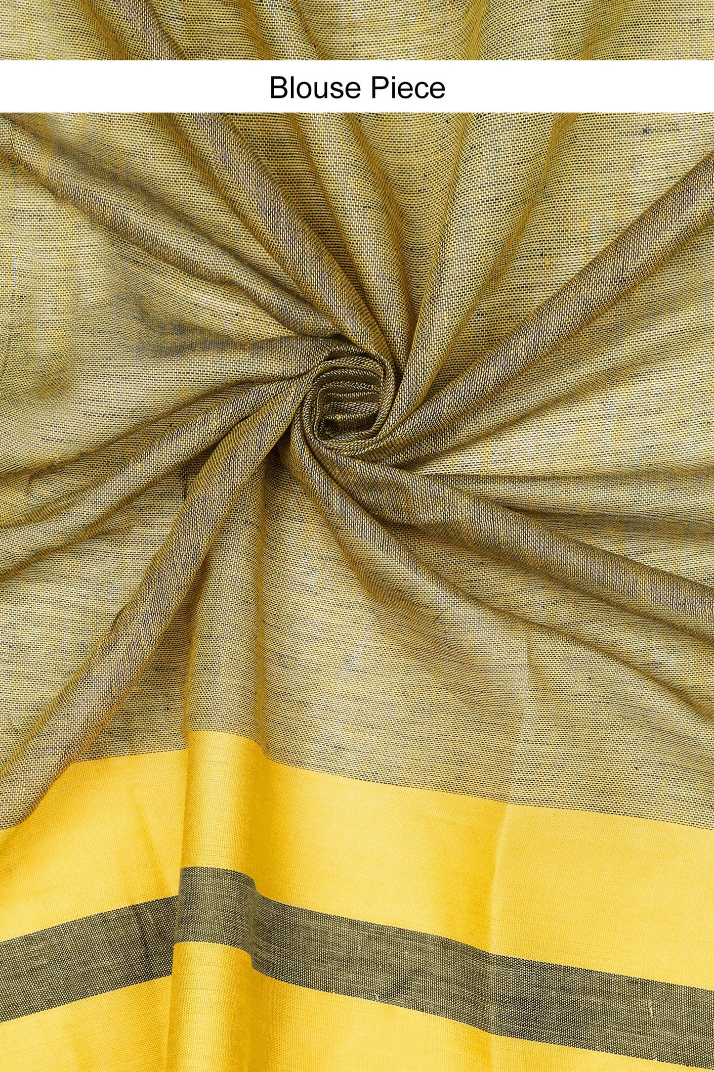 Teejh Edgy Tone Navy Blue and yellow Color Block Saree