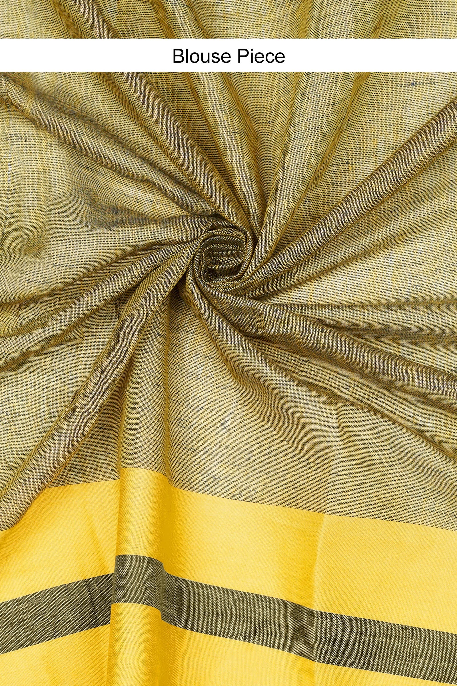 Teejh Edgy Tone Navy Blue and yellow Color Block Saree
