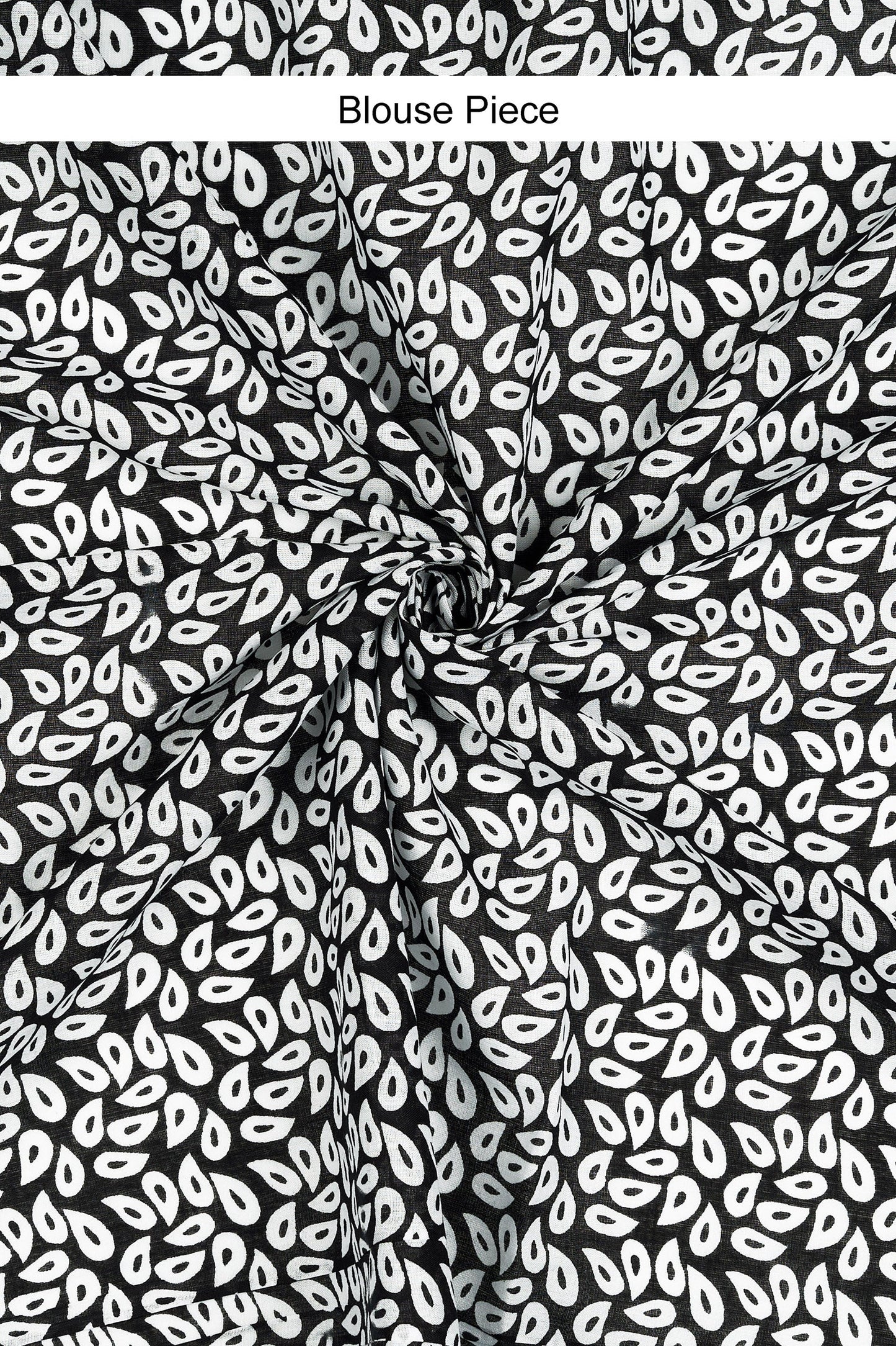 Teejh Shubali Black Hand Blockprint Saree