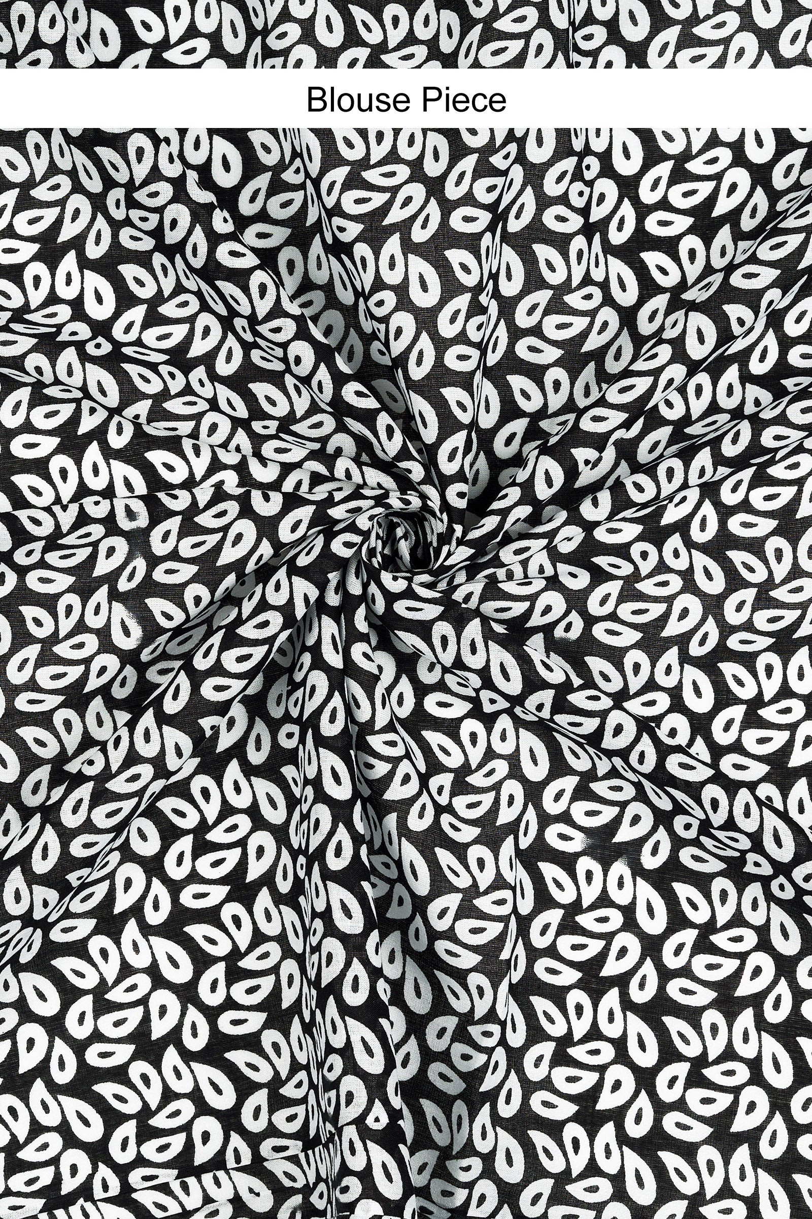 Teejh Shubali Black Hand Blockprint Saree
