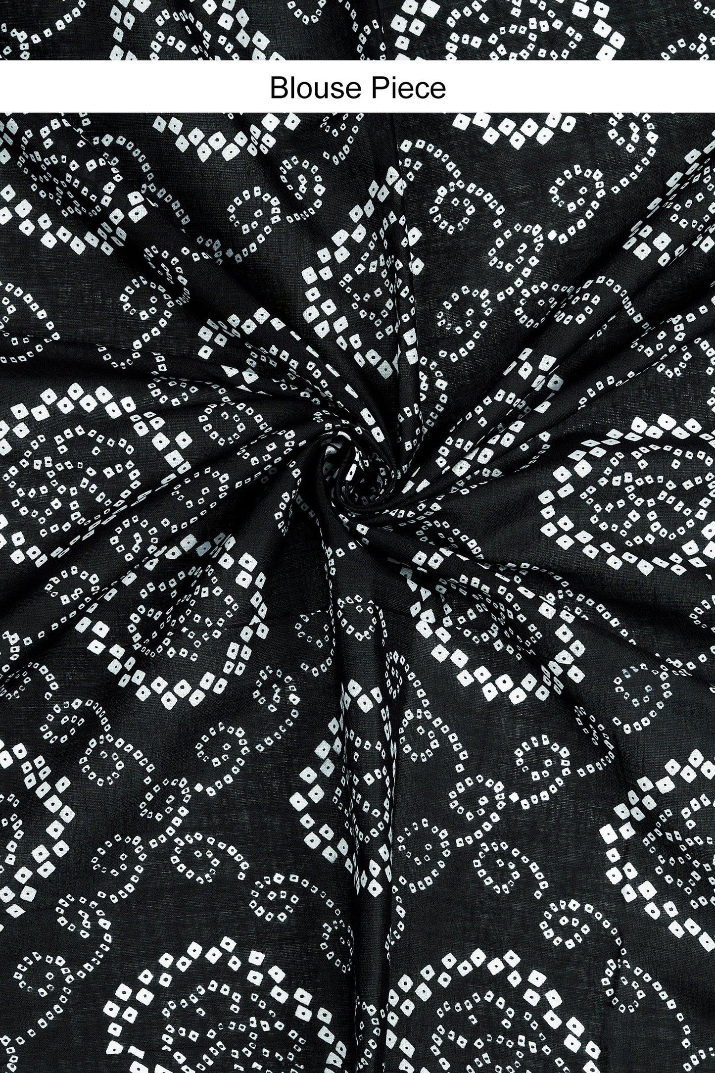 Teejh Sindhura Black Hand Blockprint Saree