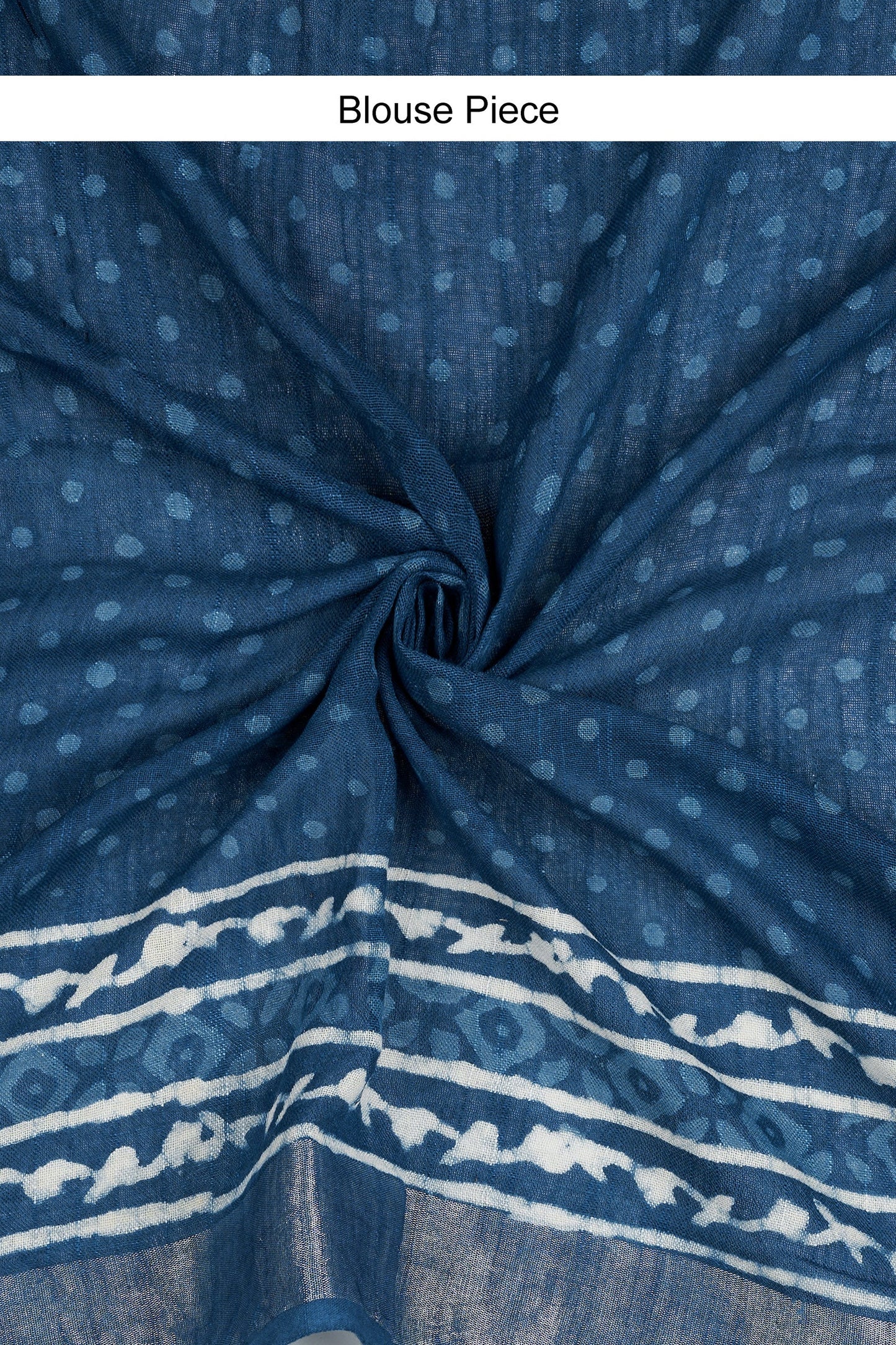 Teejh Velmika Indigo Hand Blockprint Saree
