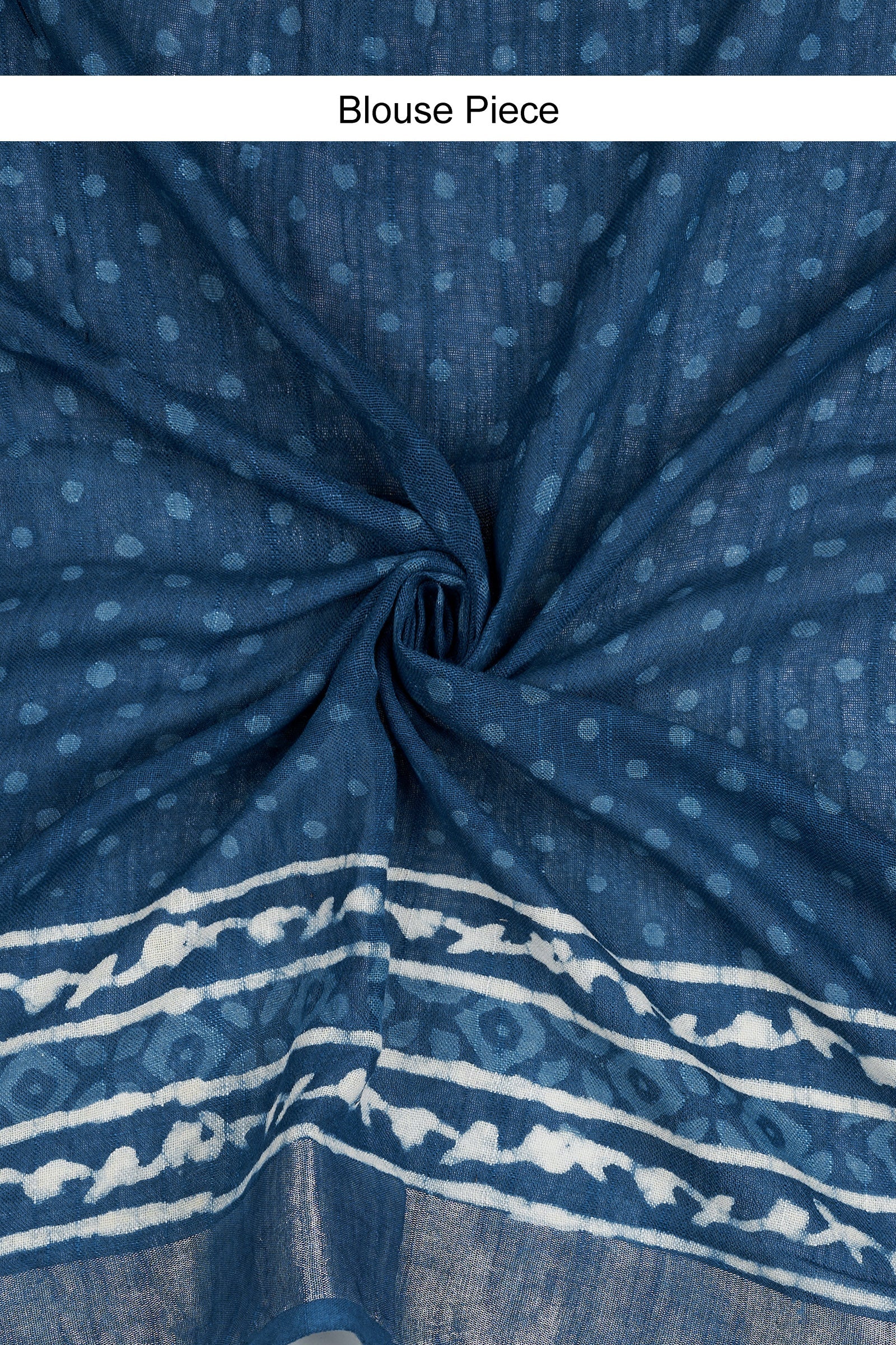 Teejh Velmika Indigo Hand Blockprint Saree