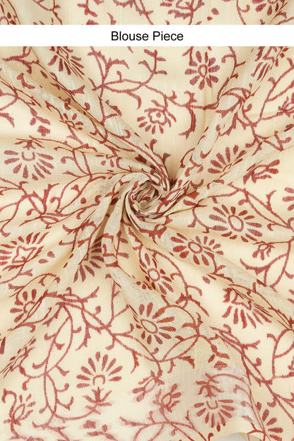 Teejh Vaapika Hand Blockprint Saree