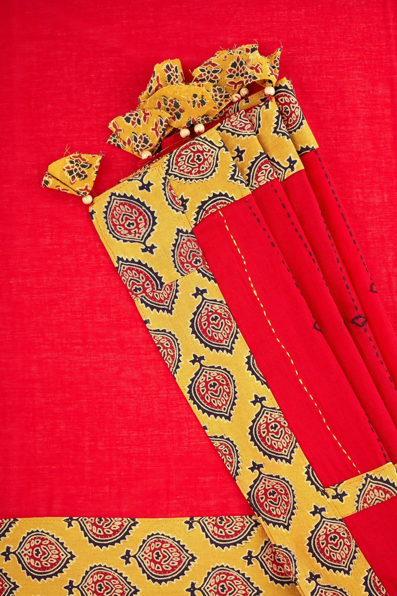 Yavanika Applique & Mirror Work Saree