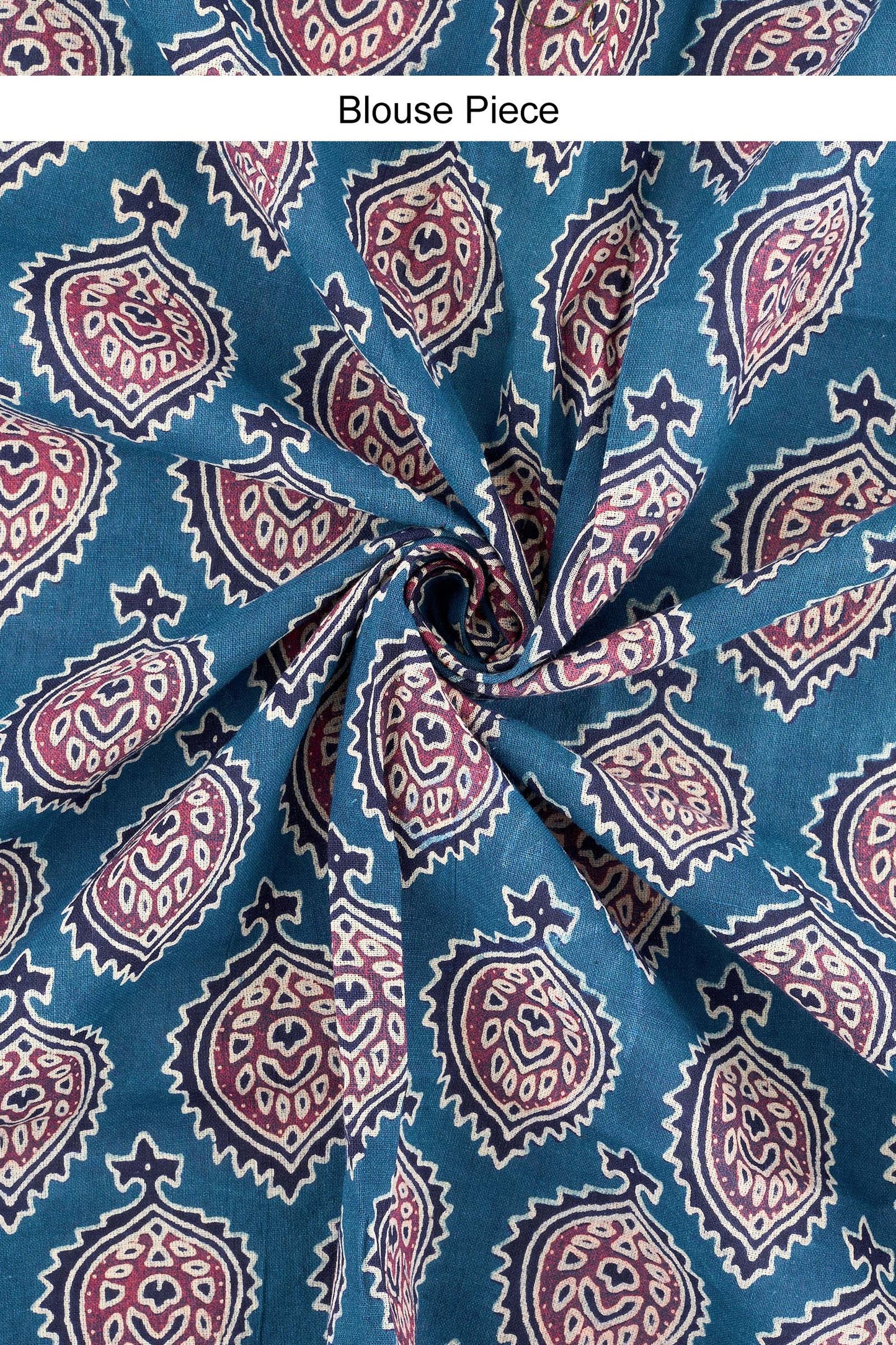 Yajnita Deep Blue Applique & Mirror Work Saree