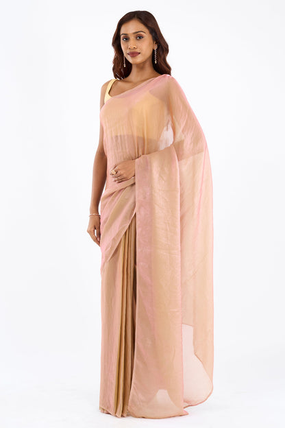 Ravanya Pastel Pink Pre-Draped Saree