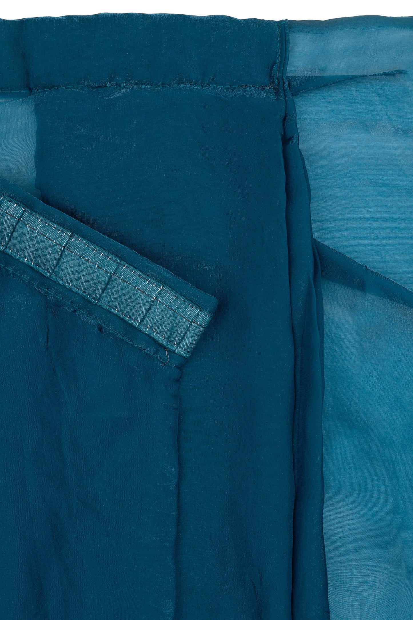 Mahisha Blue Pre-Draped Saree