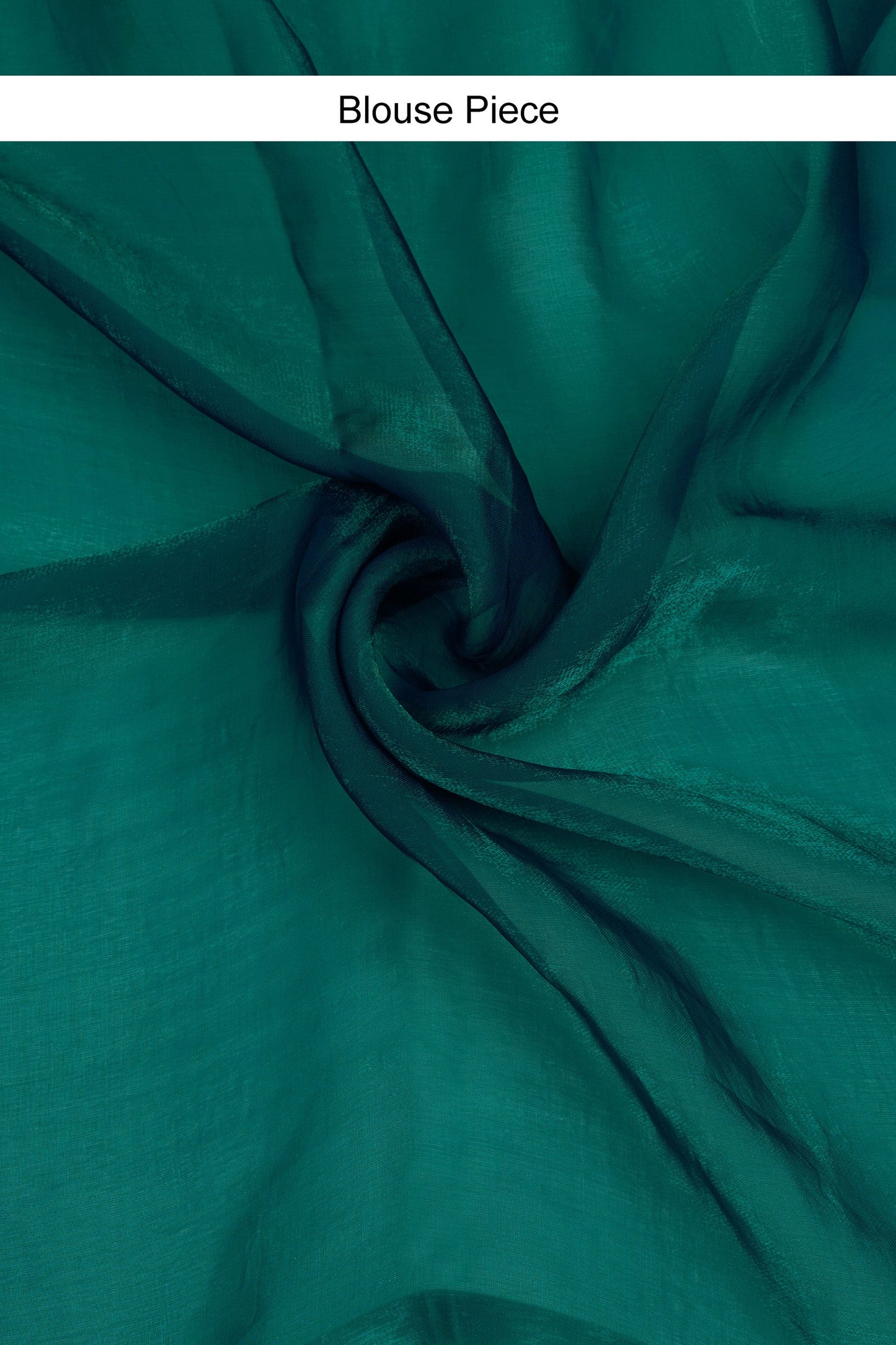 Nandira Teal Pre-Draped Saree