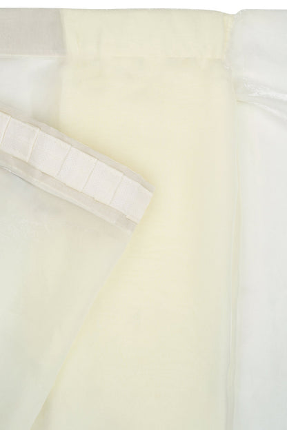 Kavyani Cream Pre-Draped Saree