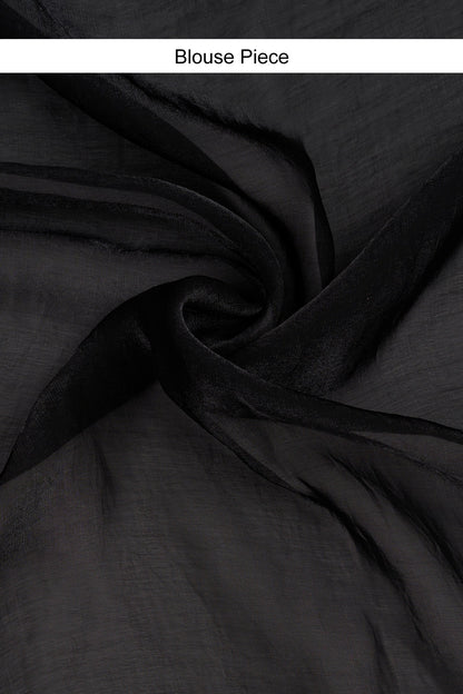 Yagnika Black Pre-Draped Saree