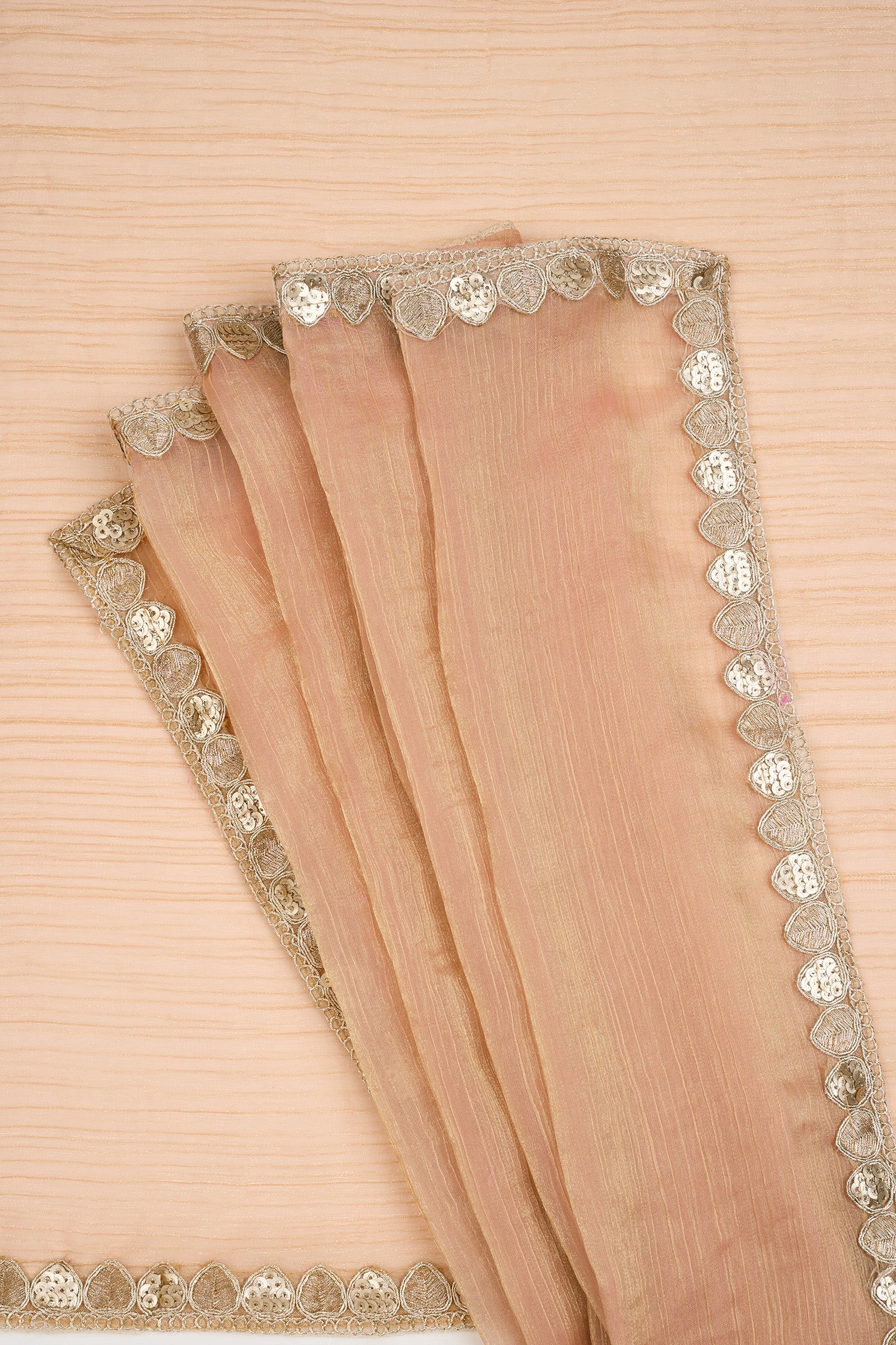 Pragnya Pastel pink Shimmer Chiffon Saree
