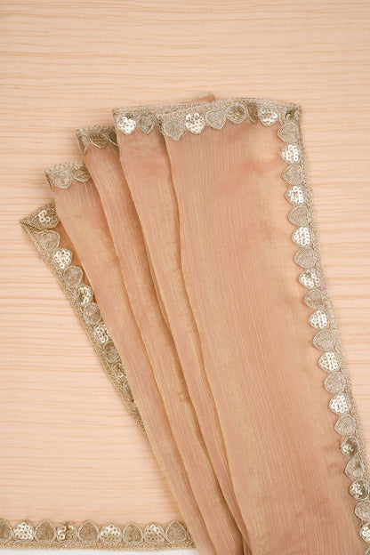 Pragnya Pastel pink Shimmer Chiffon Saree