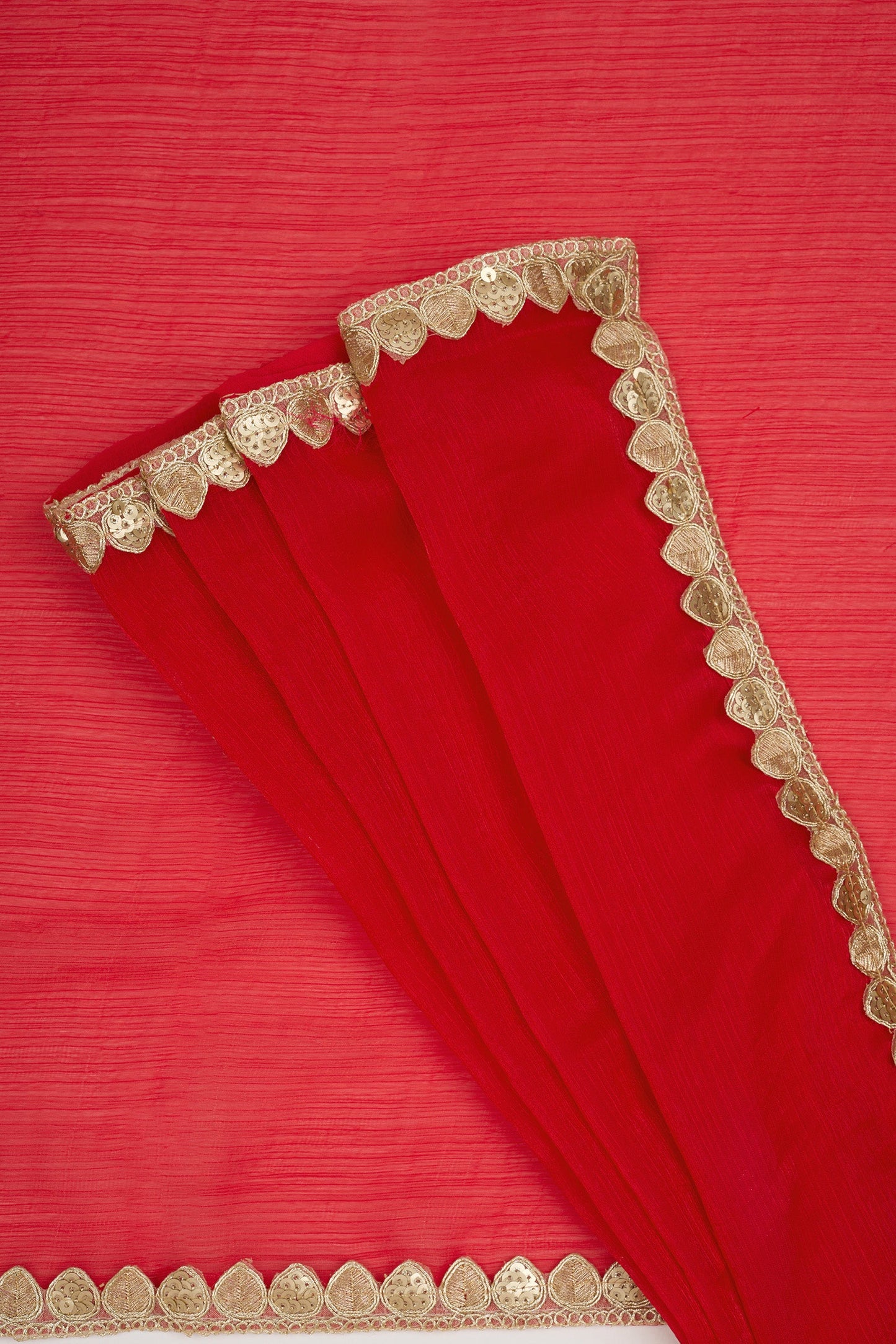 Yamika Fuchsia Pink Shimmer Chiffon Saree