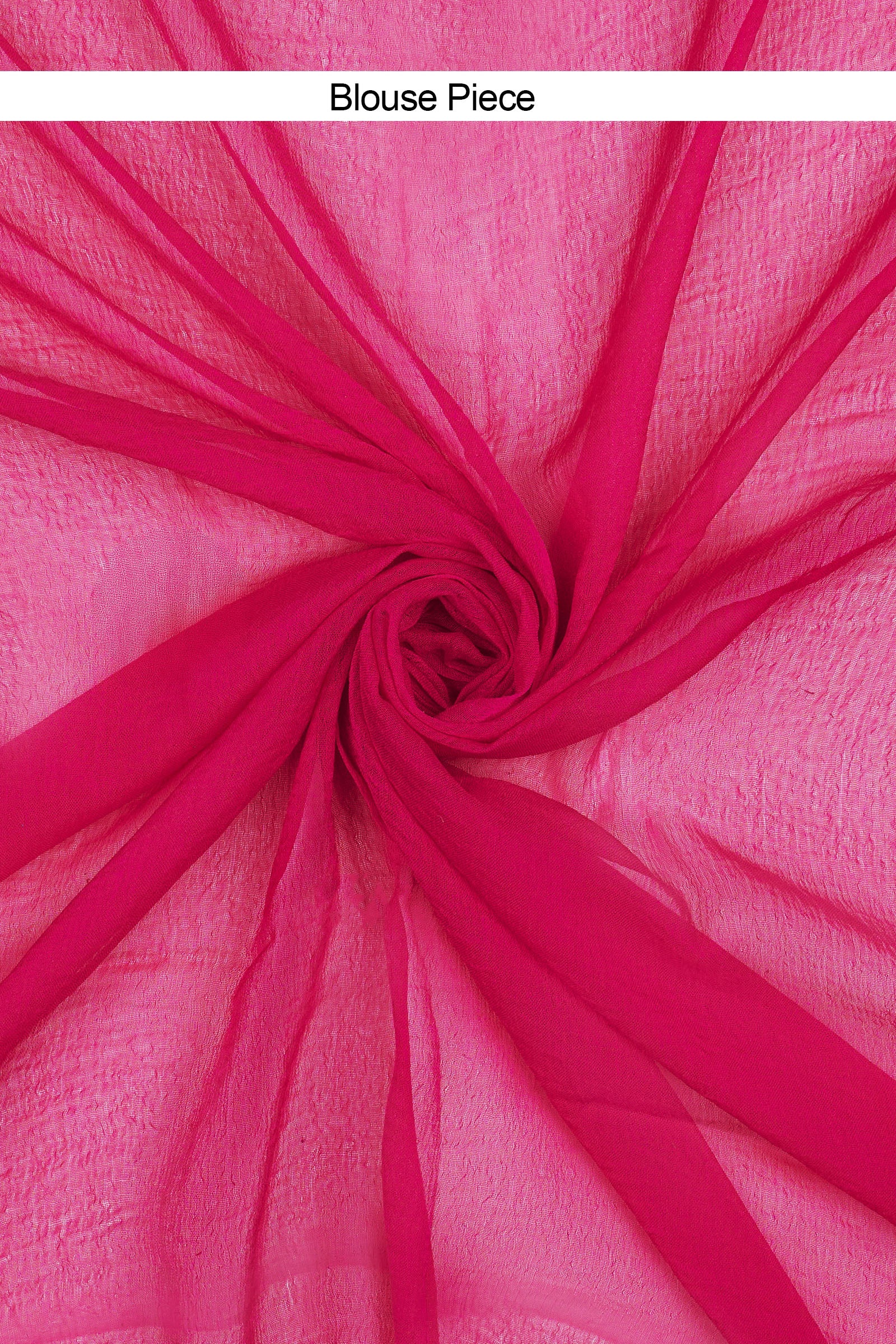 Teejh Gulabo Chiffon Hot Pink Leheriya Saree