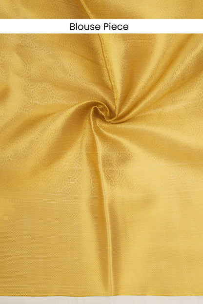 Teejh Mallipoo Semi Silk Golden Kasavu Saree