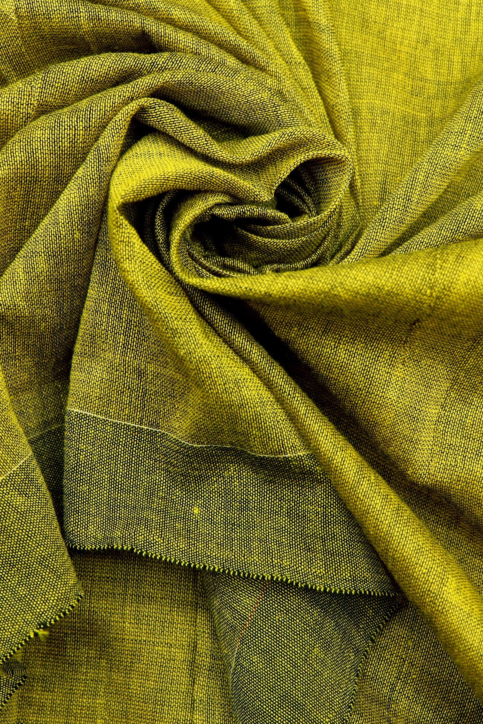 Teejh Shamrock Green Mulmul Cotton Saree