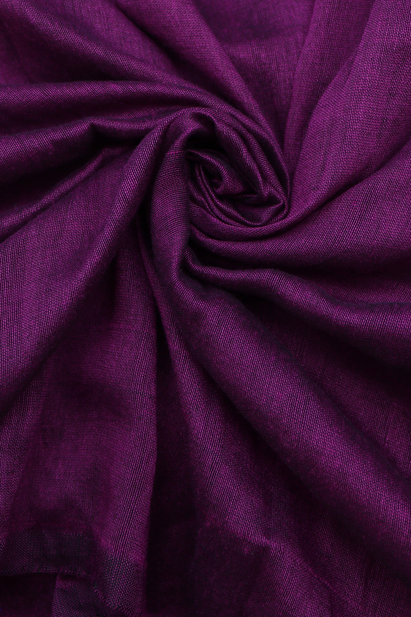 Teejh Raisin Purple and Grey Mulmul Cotton Saree