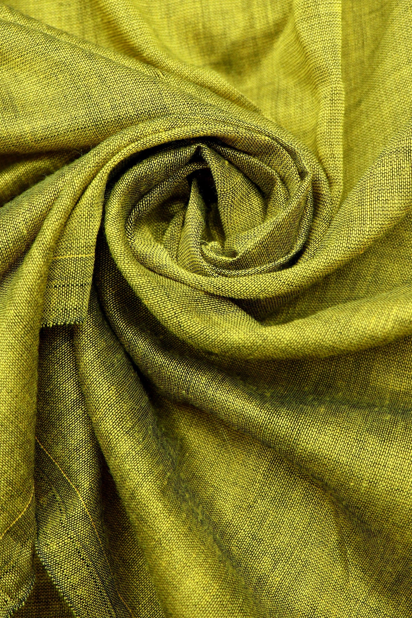 Teejh Parakeet Green and Blue Mulmul Cotton Saree