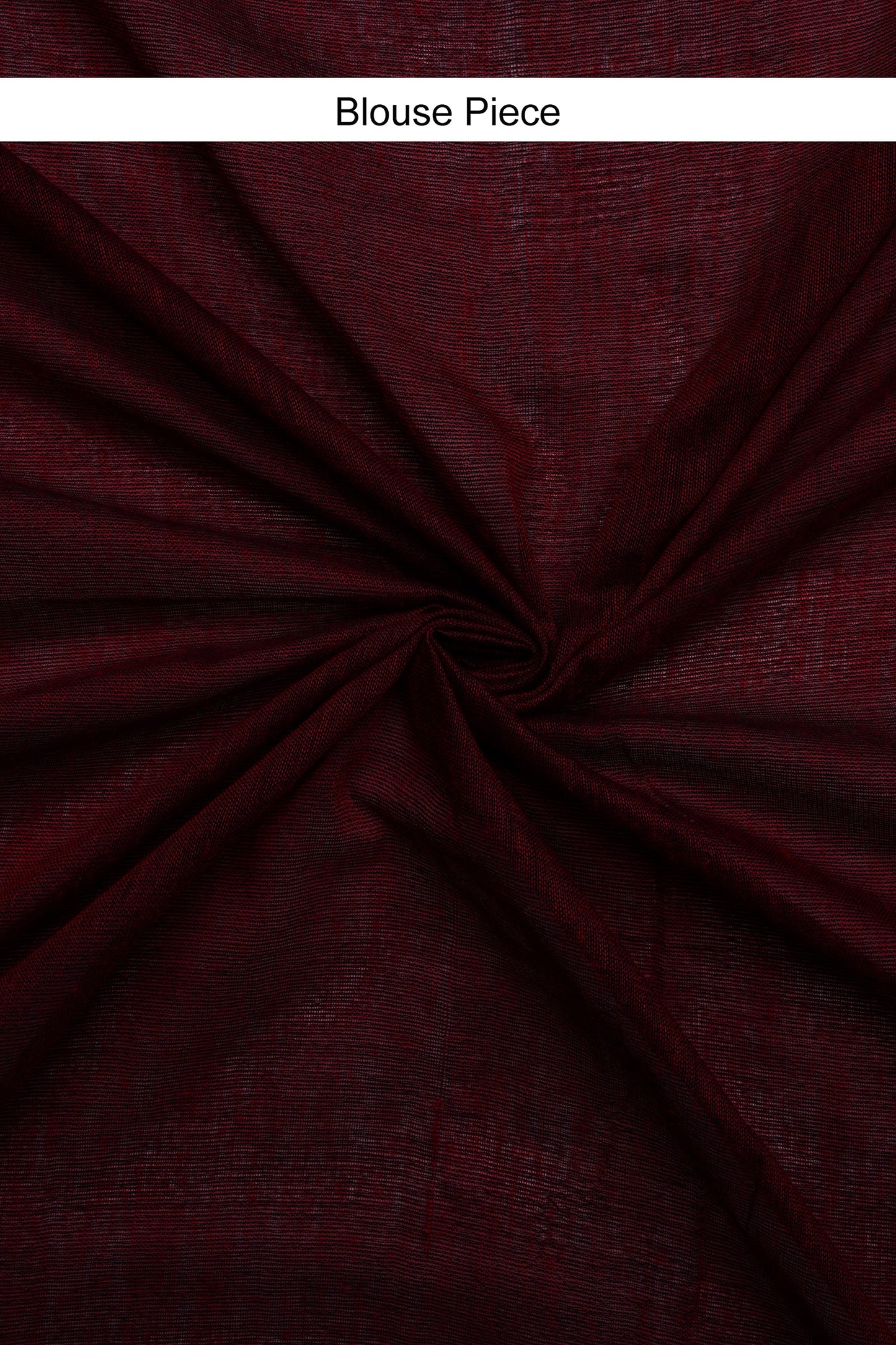 Teejh Magical Maroon Mulmul Cotton Saree with Blouse Piece
