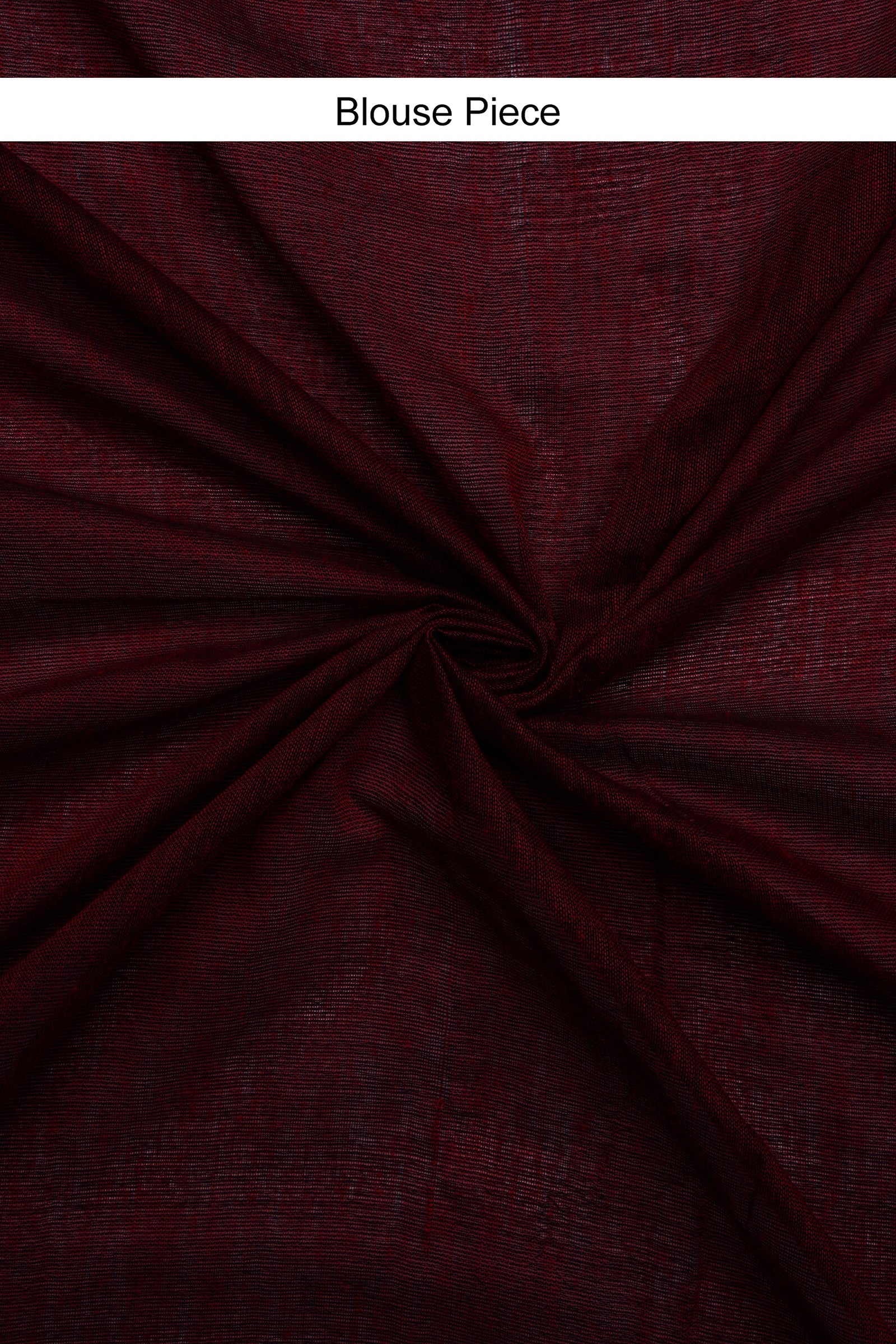 Teejh Magical Maroon Mulmul Cotton Saree with Blouse Piece