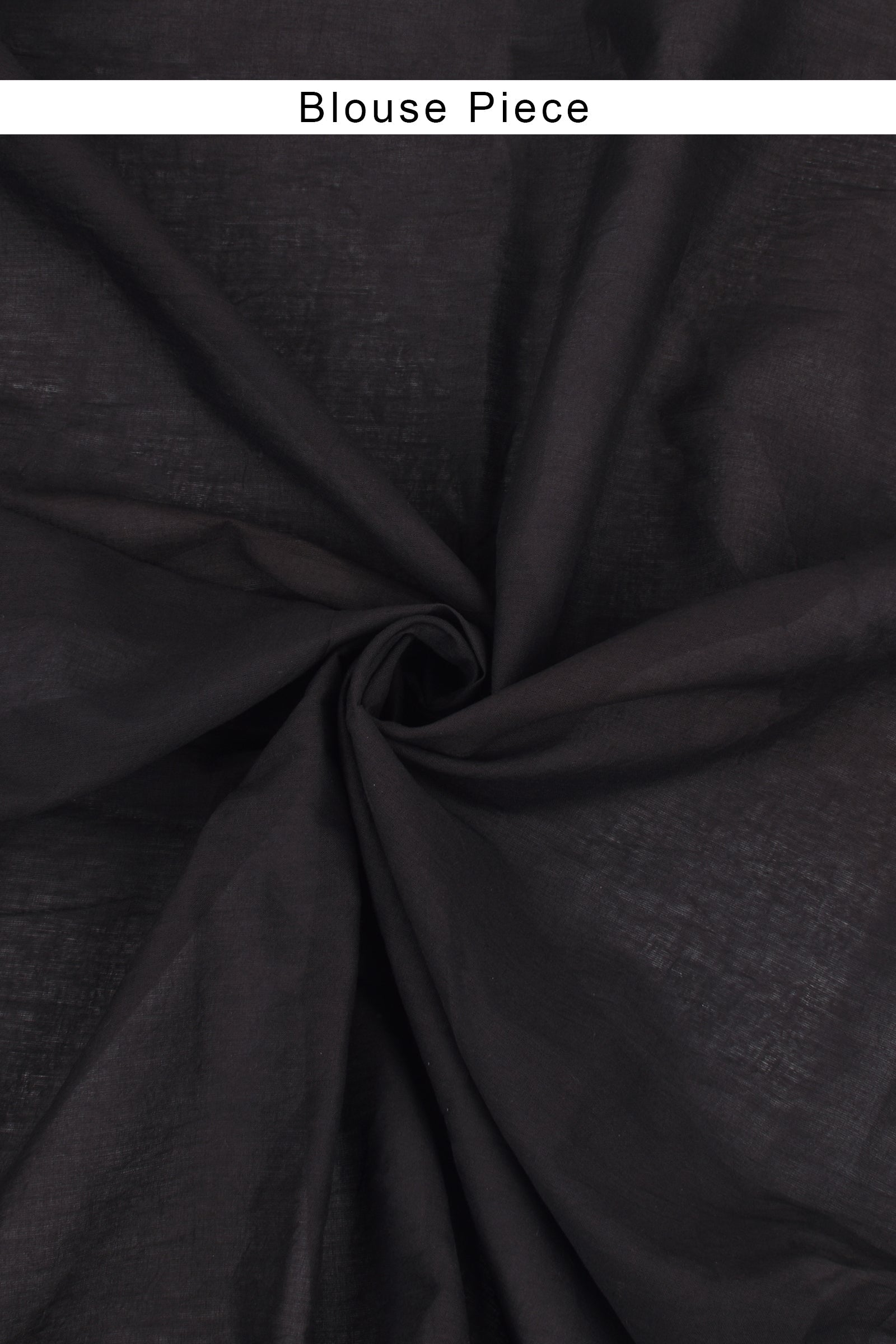Teejh Aarika Black and White Cotton Saree With Blouse Piece