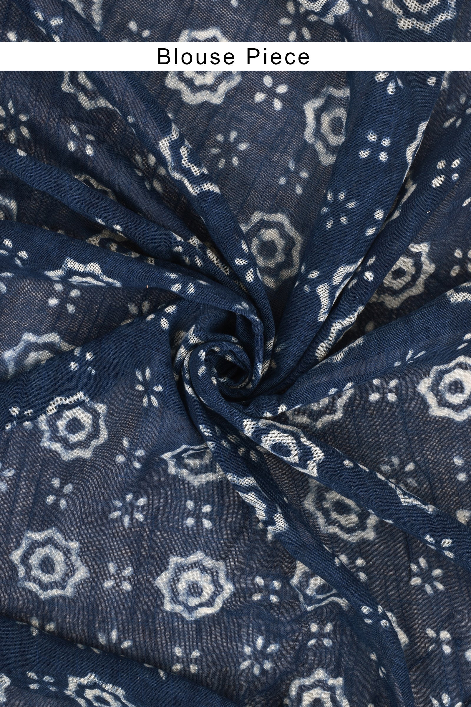 Teejh Shaniya Indigo Linen Saree with Blouse Piece.