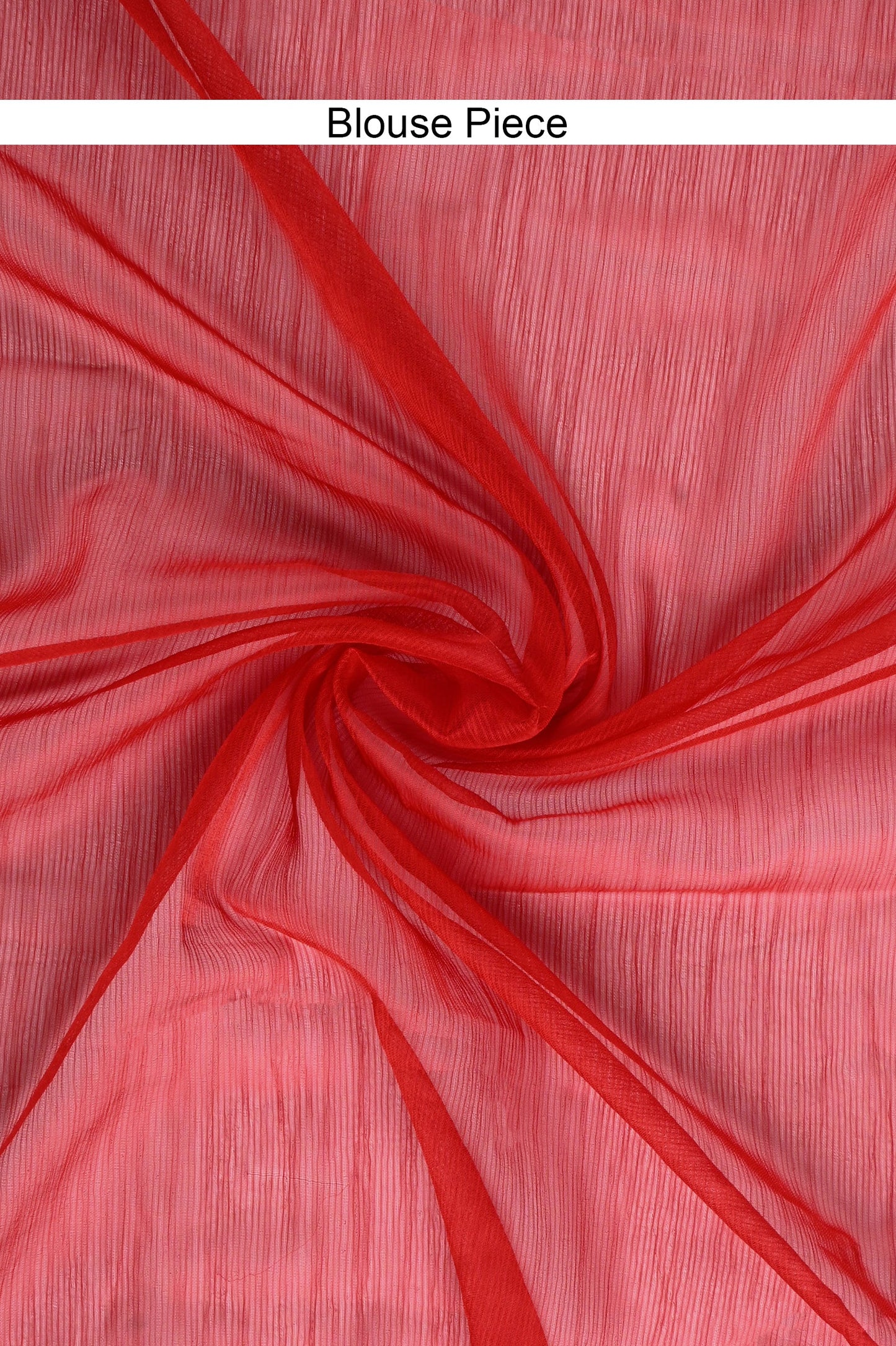 Teejh Sanah Red Chiffon Ready to Drape Saree