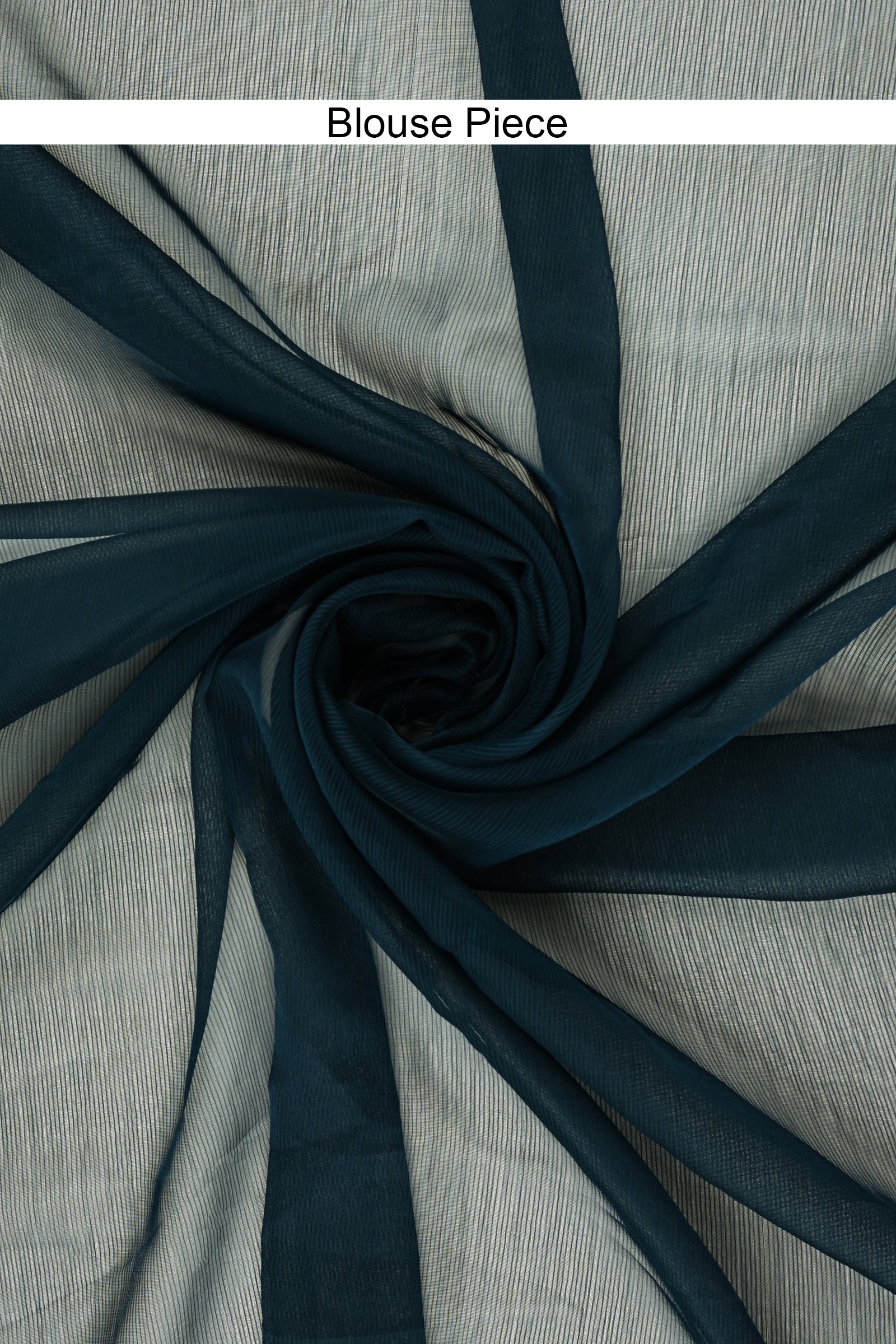Teejh Sanah Blue Chiffon Ready to Drape Saree