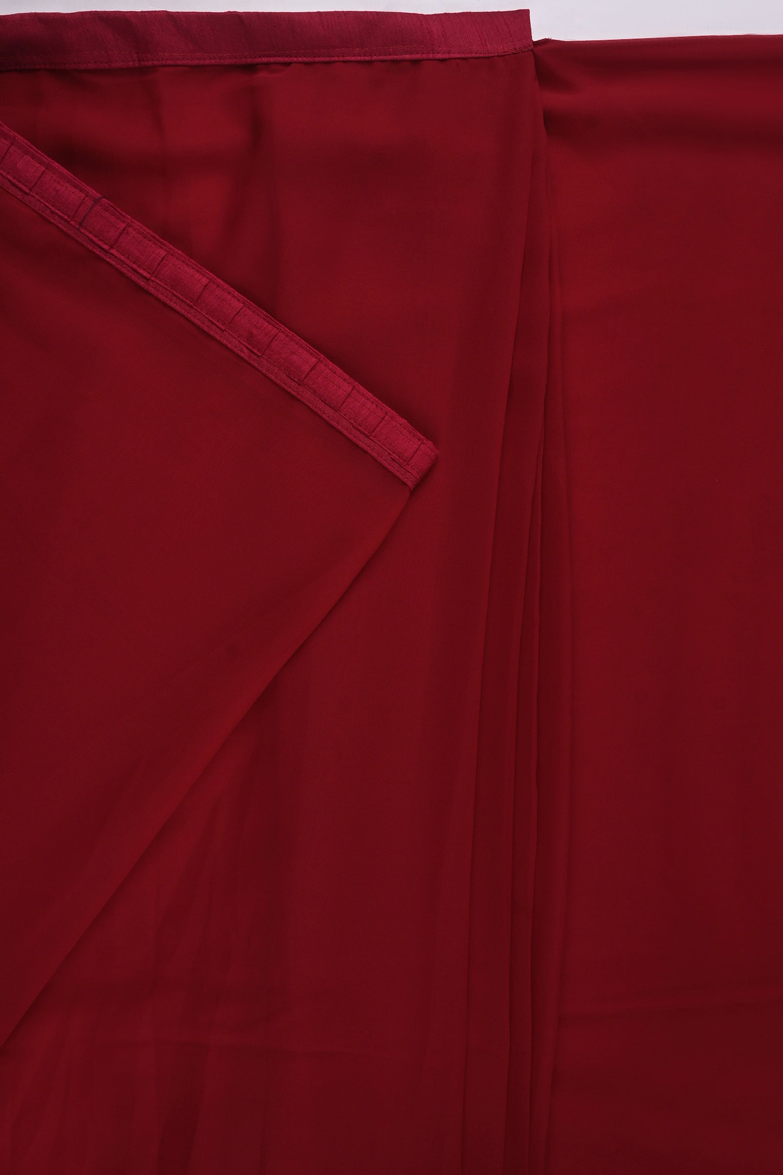 Teejh Farah Red Georgette Ready to Drape Saree