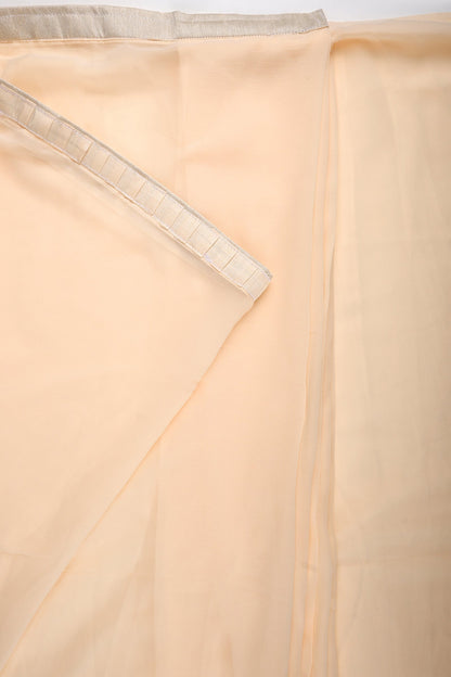 Teejh Farah Peach Georgette Ready to Drape Saree