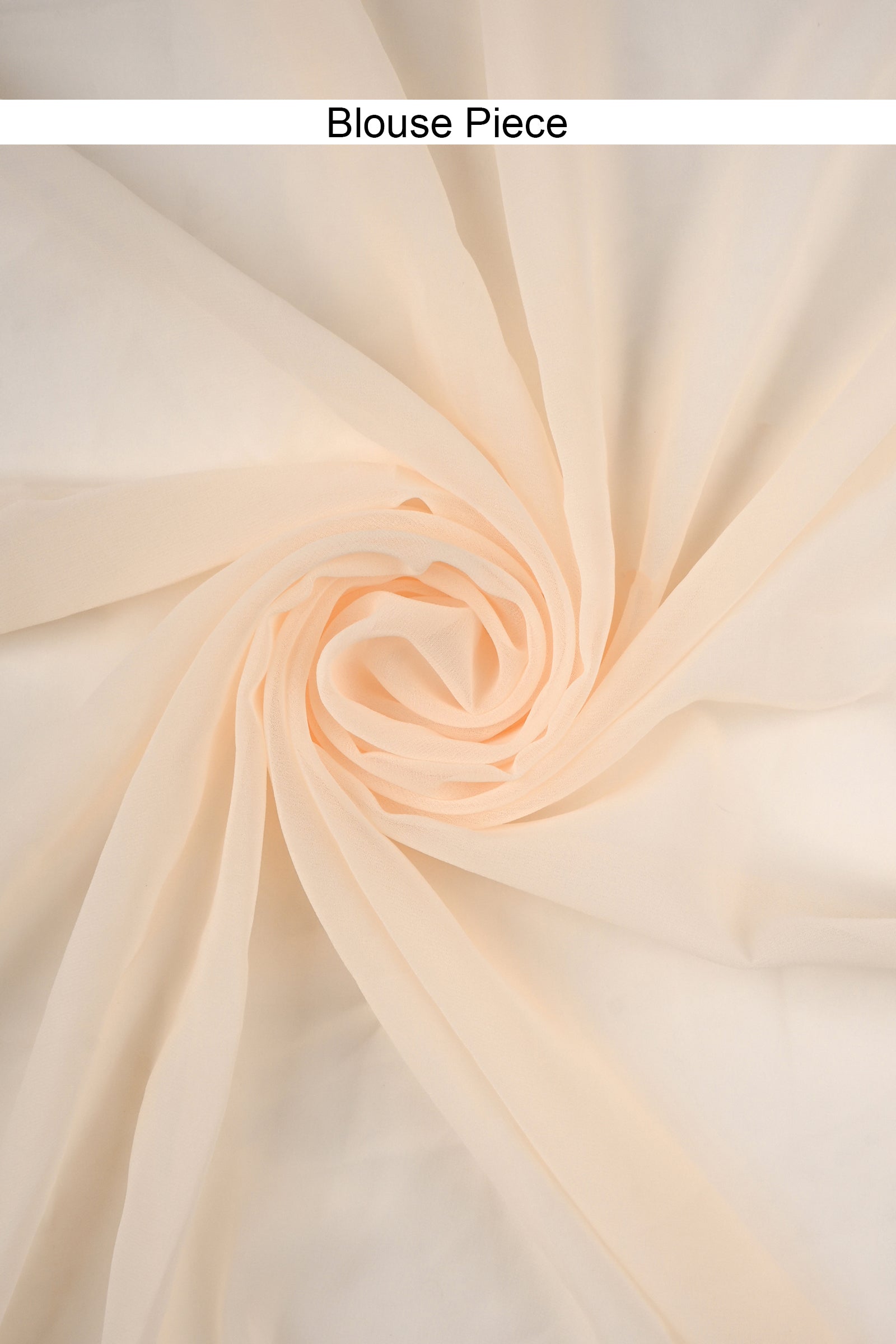 Teejh Farah Peach Georgette Ready to Drape Saree