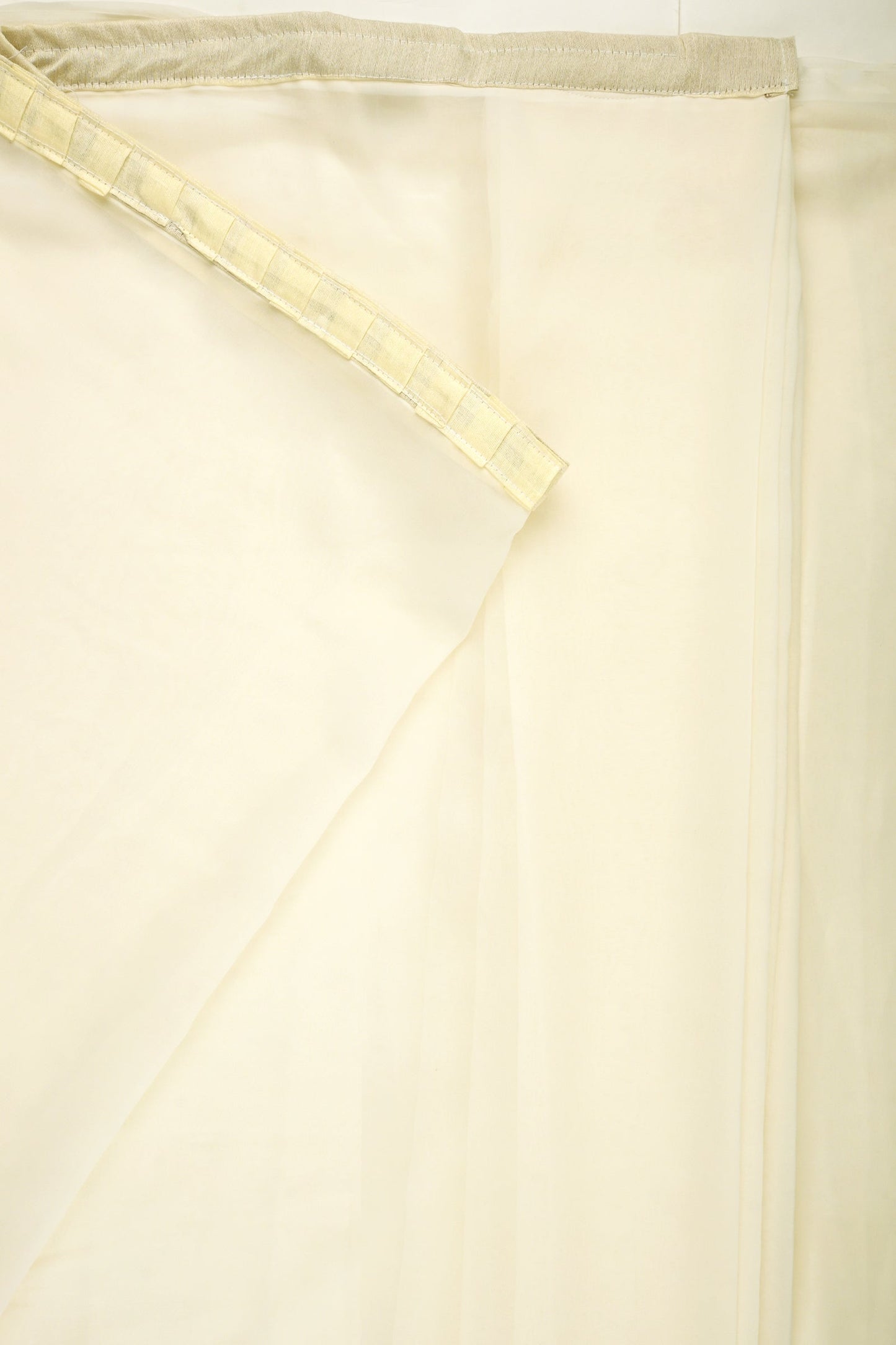 Teejh Farah Cream Georgette Ready to Drape Saree