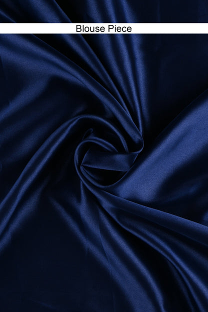 Teejh Kaalki Blue Shimmer Chiffon Saree