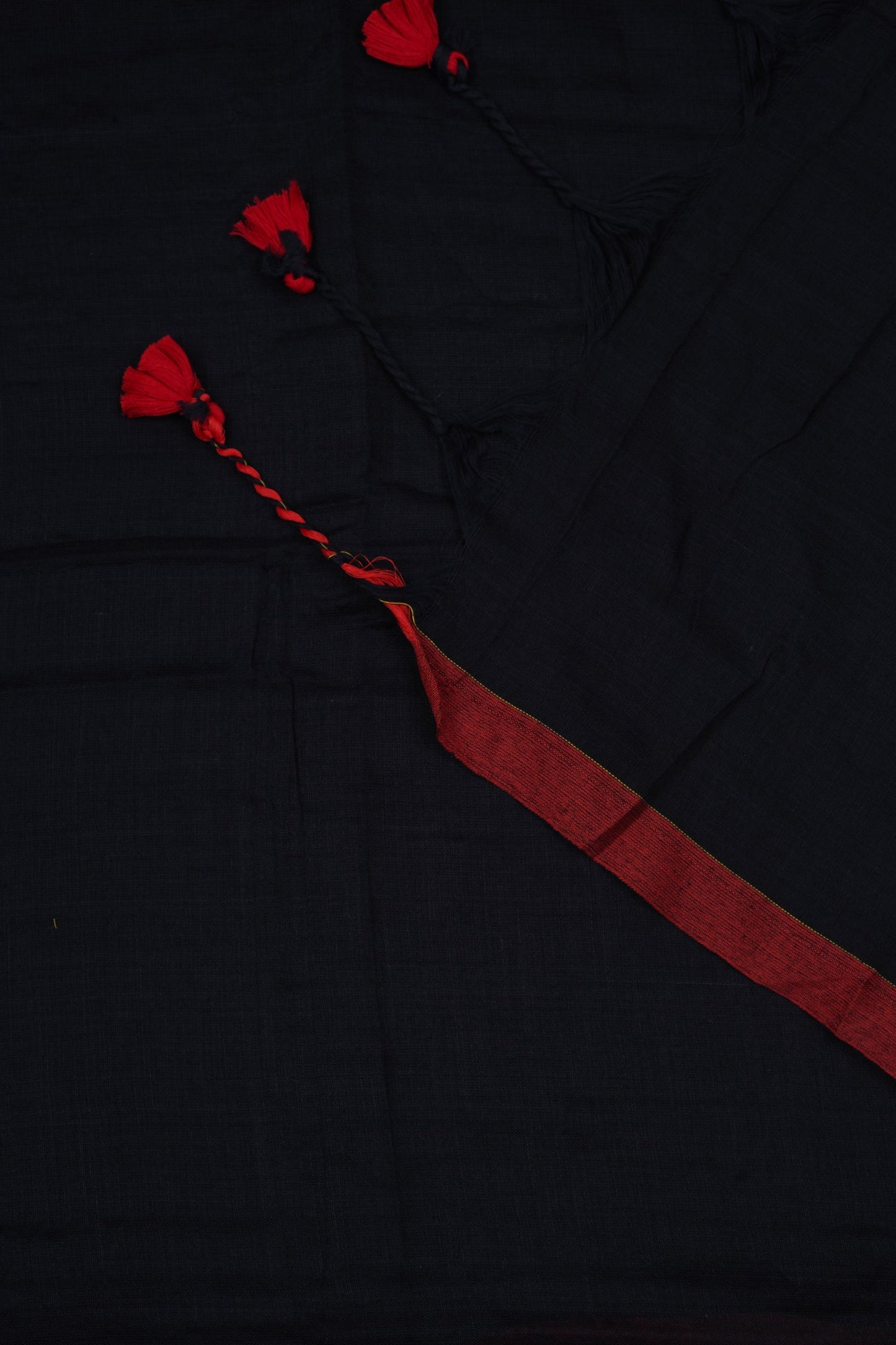 Teejh Kaira Black Mulmul Saree