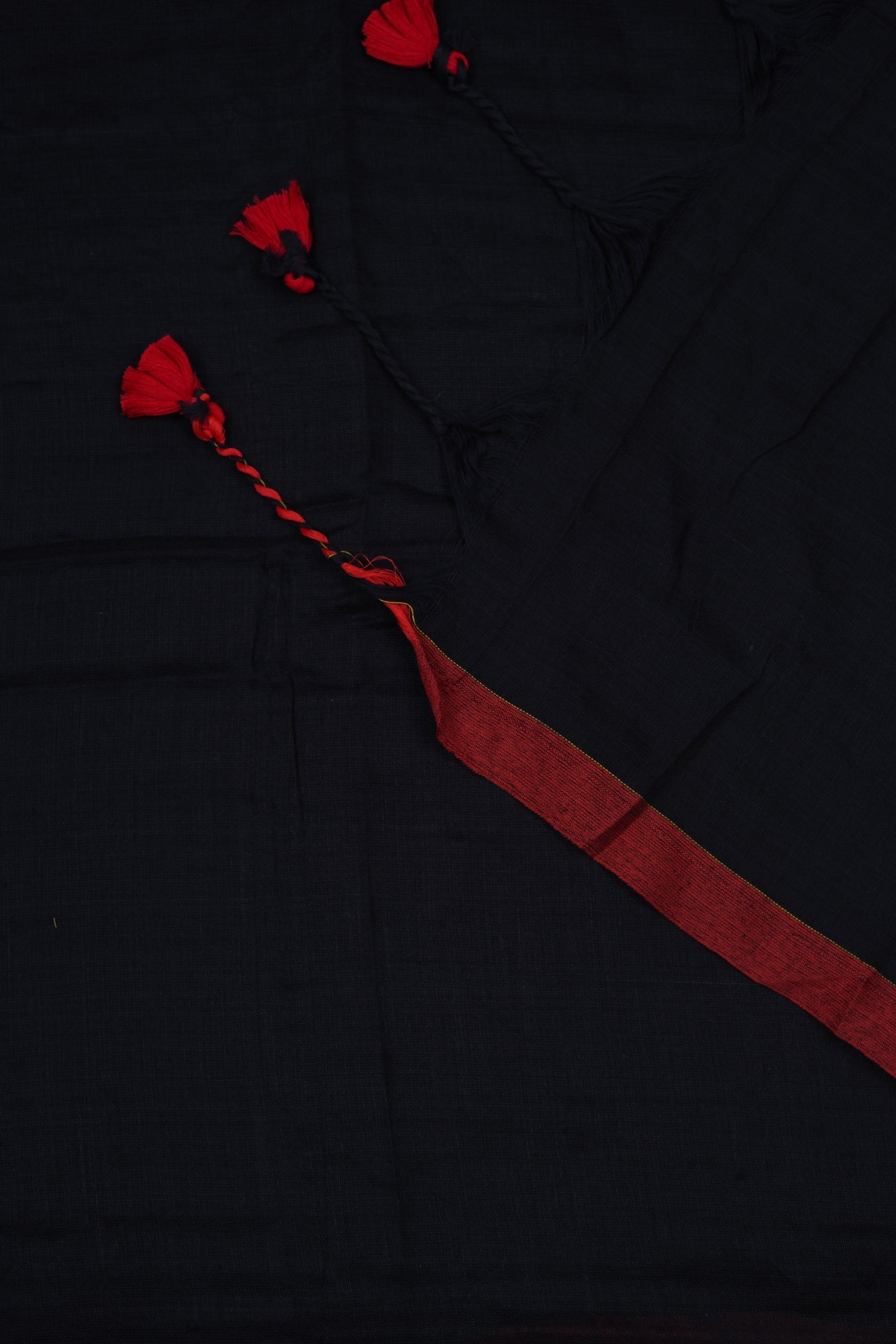 Teejh Kaira Black Mulmul Saree