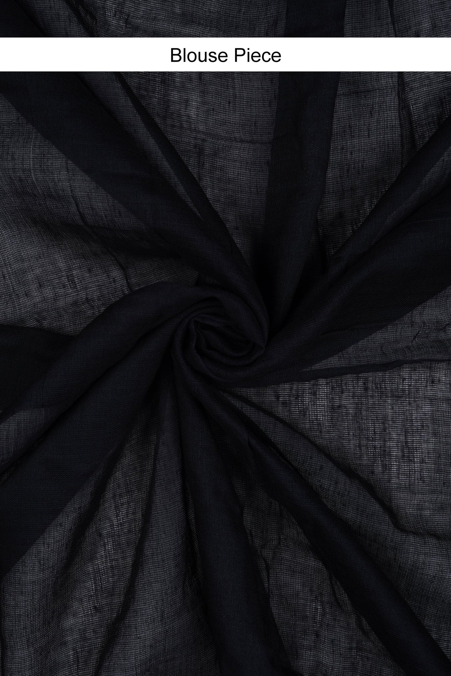 Teejh Kaira Black Mulmul Saree