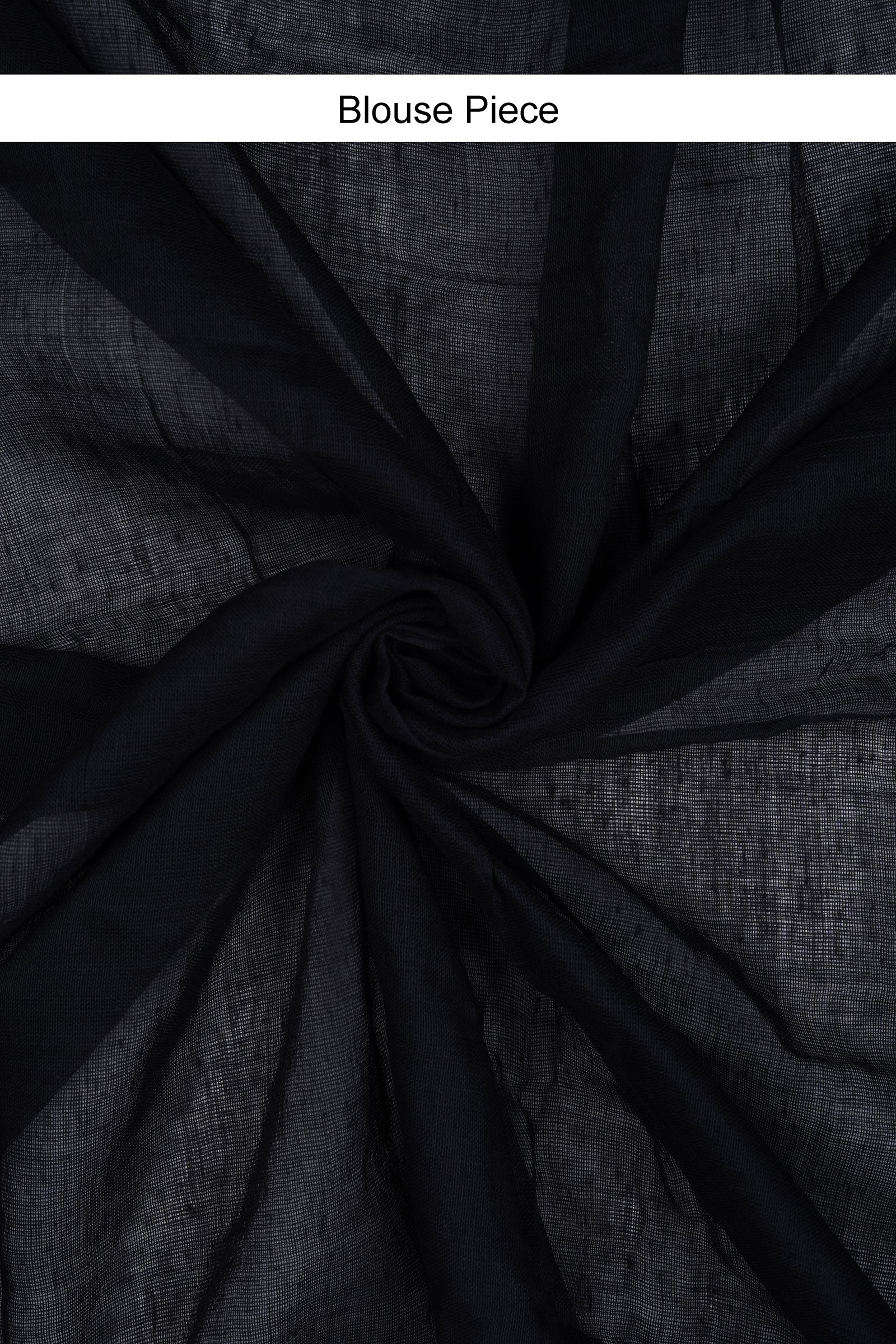 Teejh Kaira Black Mulmul Saree