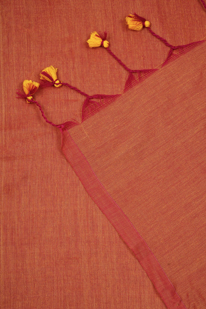 Teejh Kaira Peach Mulmul Saree
