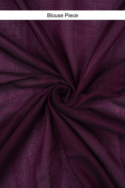 Teejh Kaira Magenta Mulmul Saree