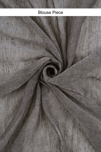 Teejh Kaira Grey Mulmul Saree