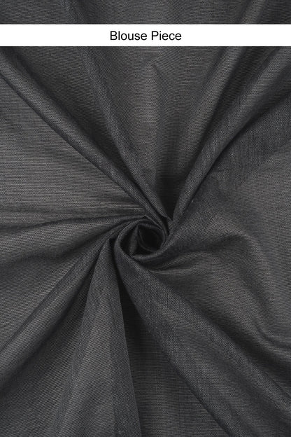 Teejh Kaira Deep Grey Mulmul Saree