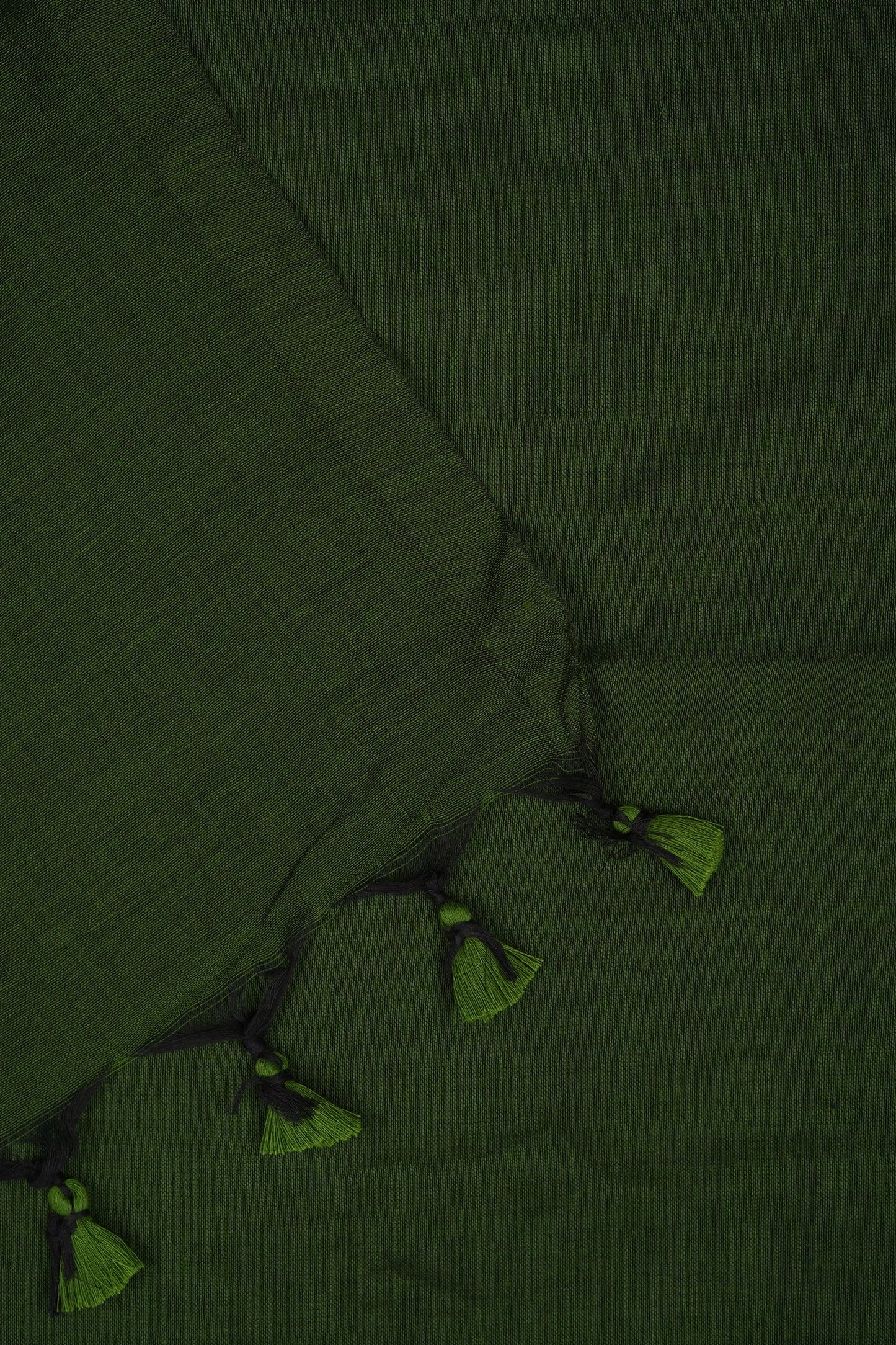 Teejh Kaira Sap Green Mulmul Saree
