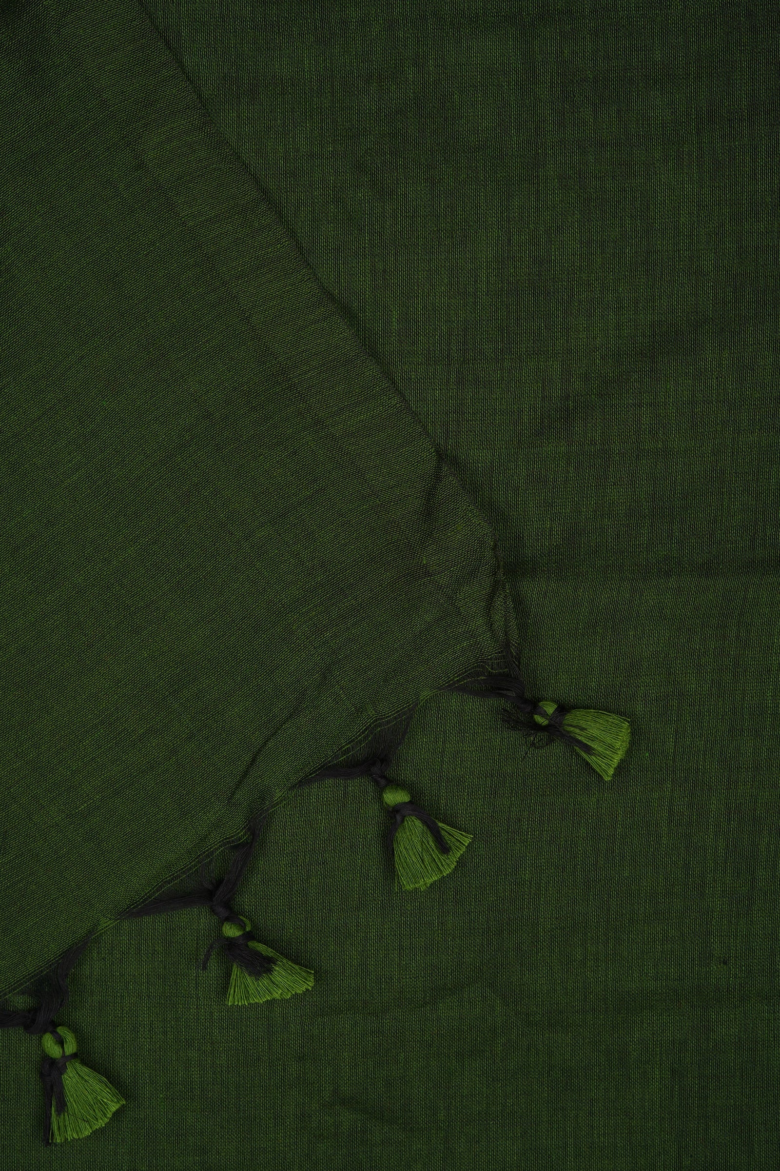Teejh Kaira Sap Green Mulmul Saree