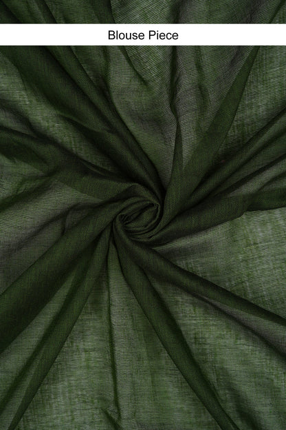 Teejh Kaira Sap Green Mulmul Saree