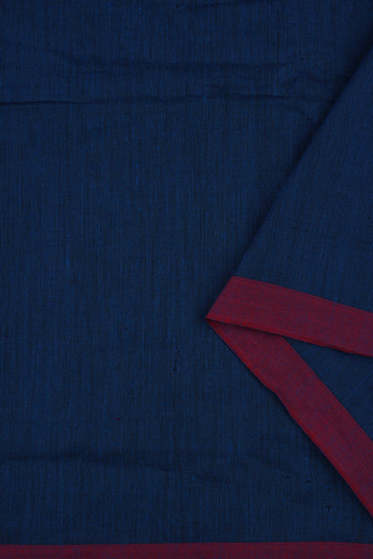 Teejh Kaira Prussian Blue Mulmul Saree