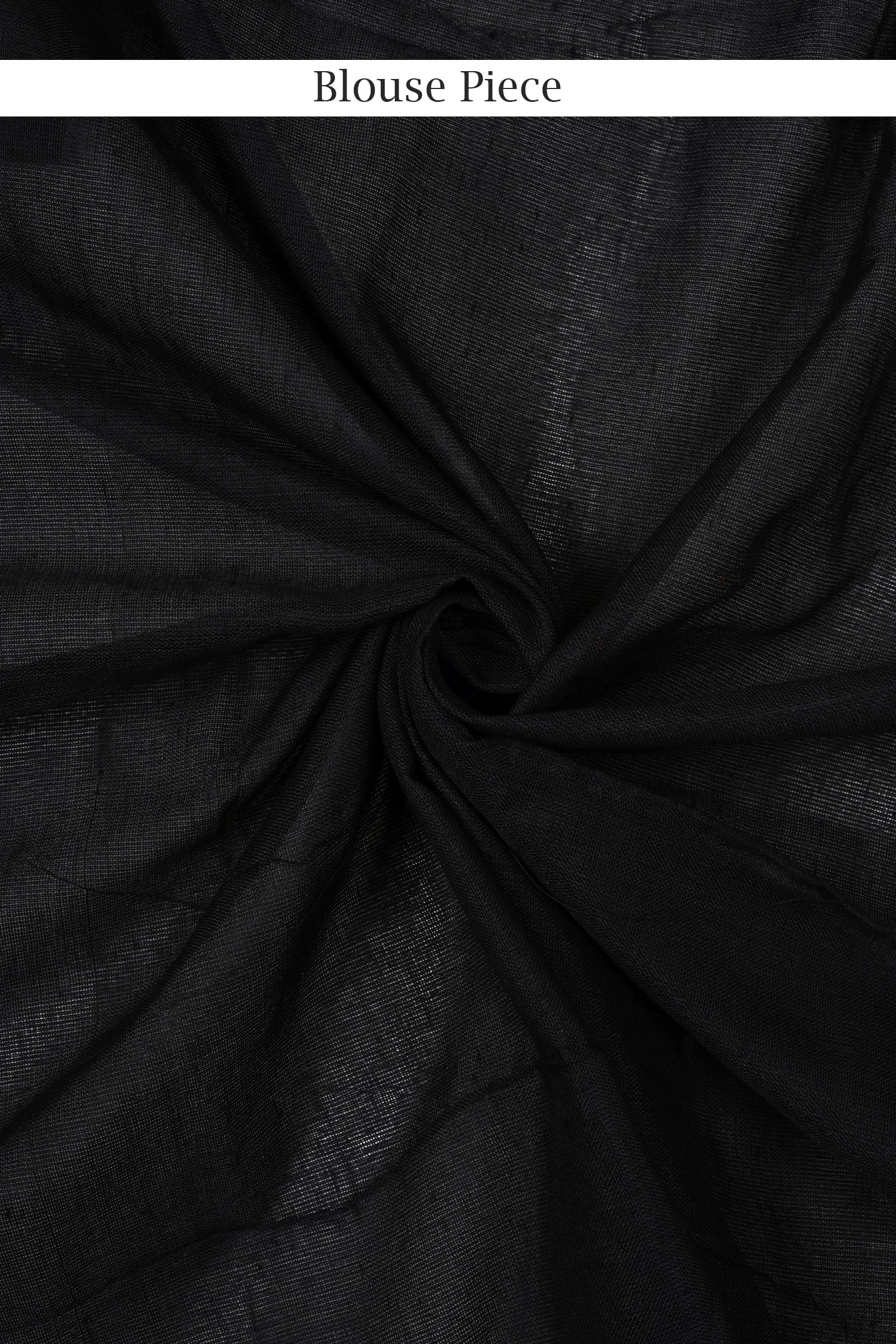 Teejh Savali Black Mulmul Saree